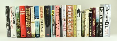 SIGNED MODERN FIRST EDITIONS. COLLECTION OF 22 BOOKS