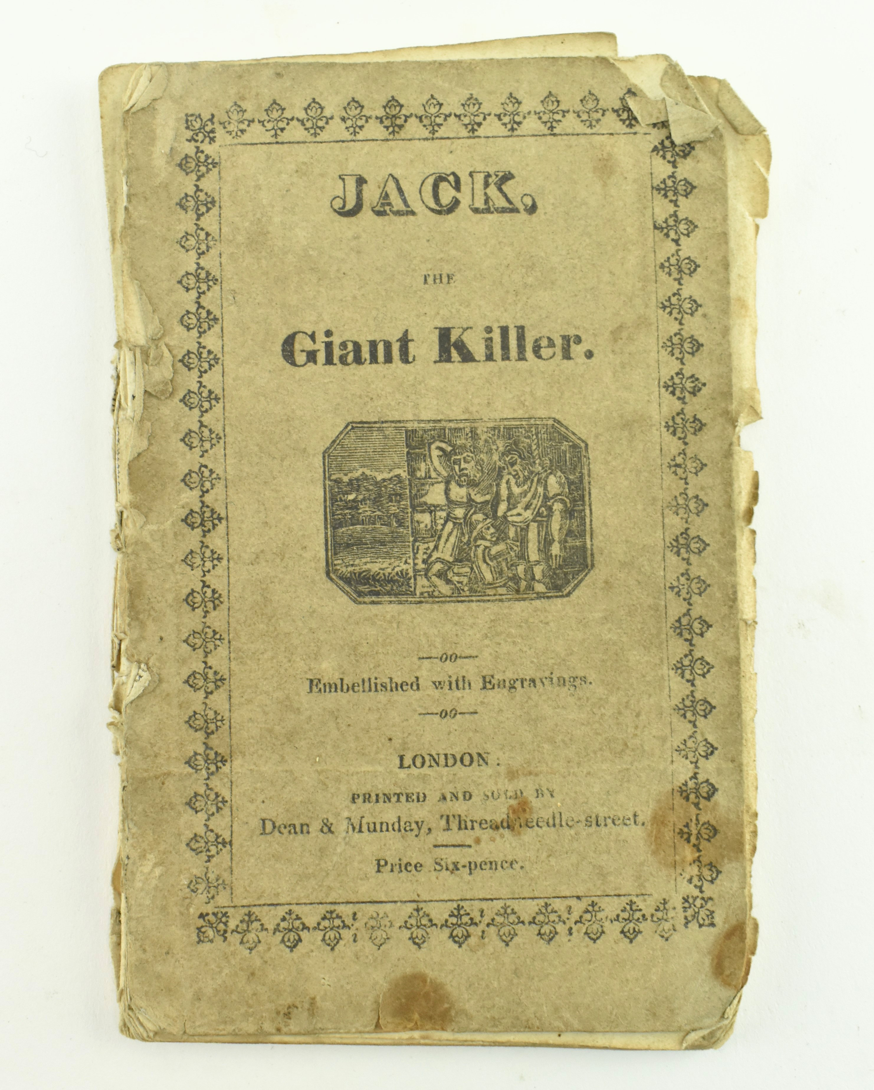 CHAPBOOK. CIRCA 1820 THE HISTORY OF JACK THE GIANT KILLER