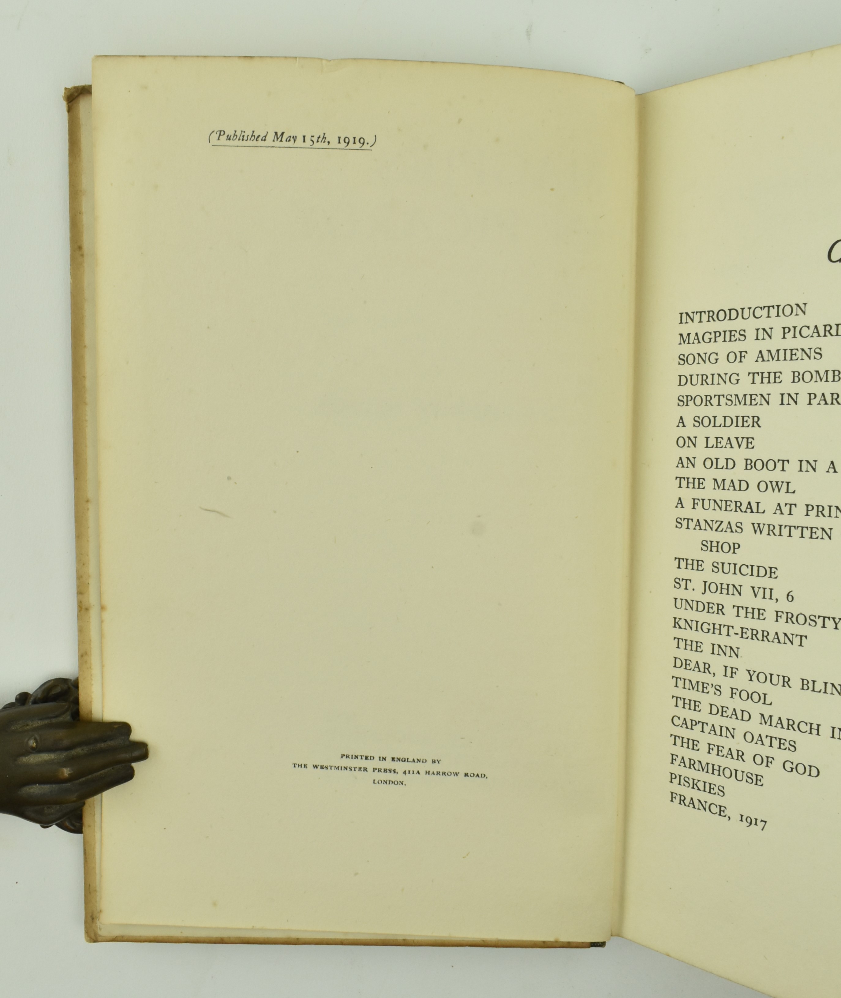WWI POETRY & LITERATURE. COLLECTION OF THIRTEEN WORKS - Image 9 of 12