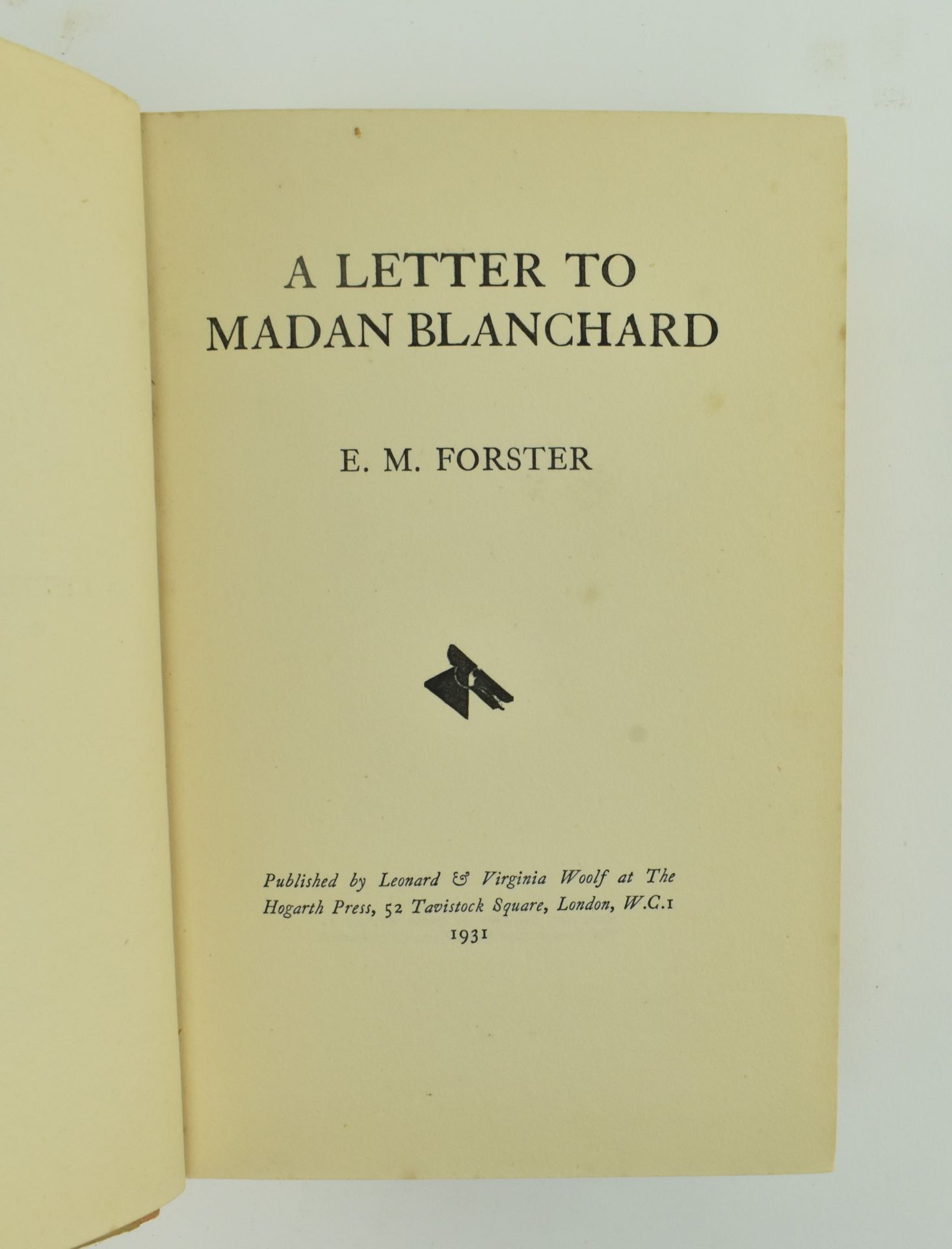 HOGARTH PRESS. 1933 THE HOGARTH LETTERS, ONE OF 500 COPIES - Image 3 of 7