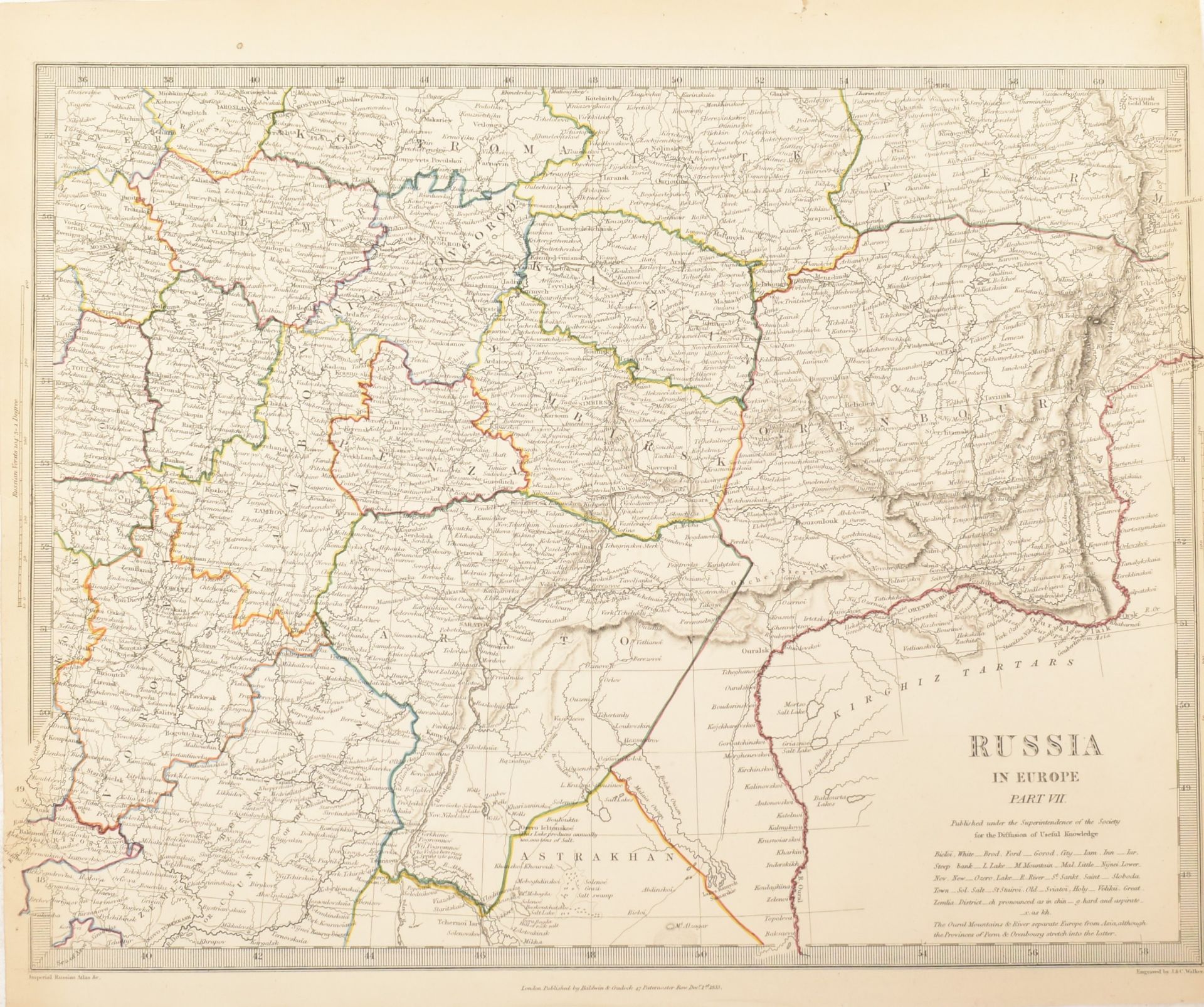 COLLECTION OF ELEVEN 19TH CENTURY MAPS OF RUSSIA & SIBERIA - Bild 4 aus 6