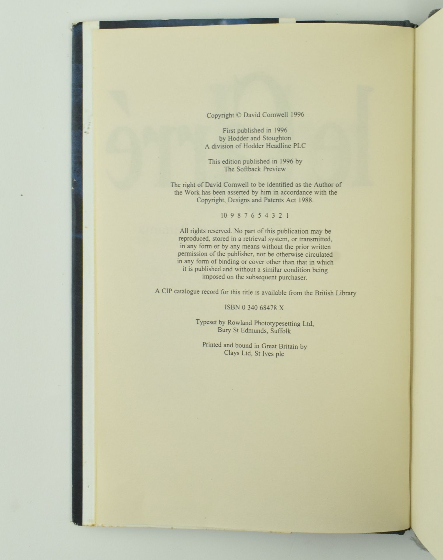 LE CARRE, JOHN. COLLECTION OF TWELVE MODERN FIRST EDITIONS - Image 9 of 12