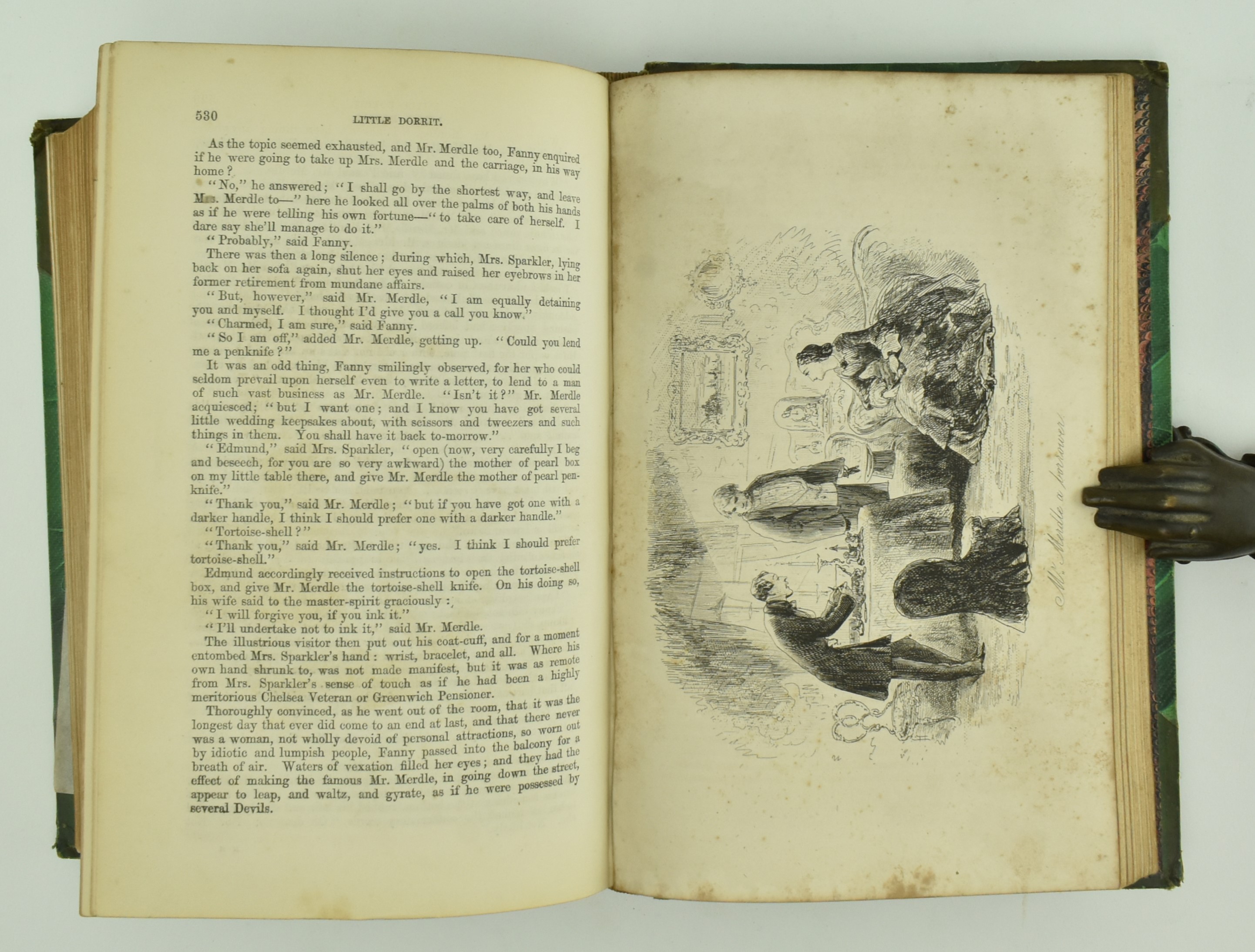 DICKENS, CHARLES. LITTLE DORRIT FIRST EDITION BOUND FROM PARTS - Image 7 of 7