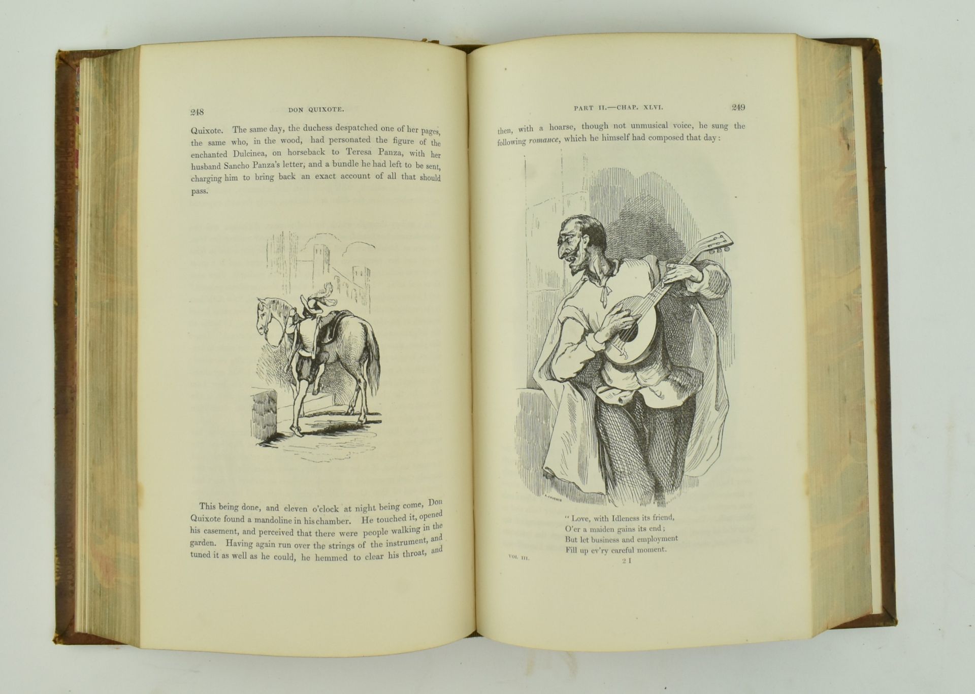 BINDINGS. 1837 DON QUIXOTE DE LA MANCHA IN THREE VOLUMES - Bild 9 aus 9