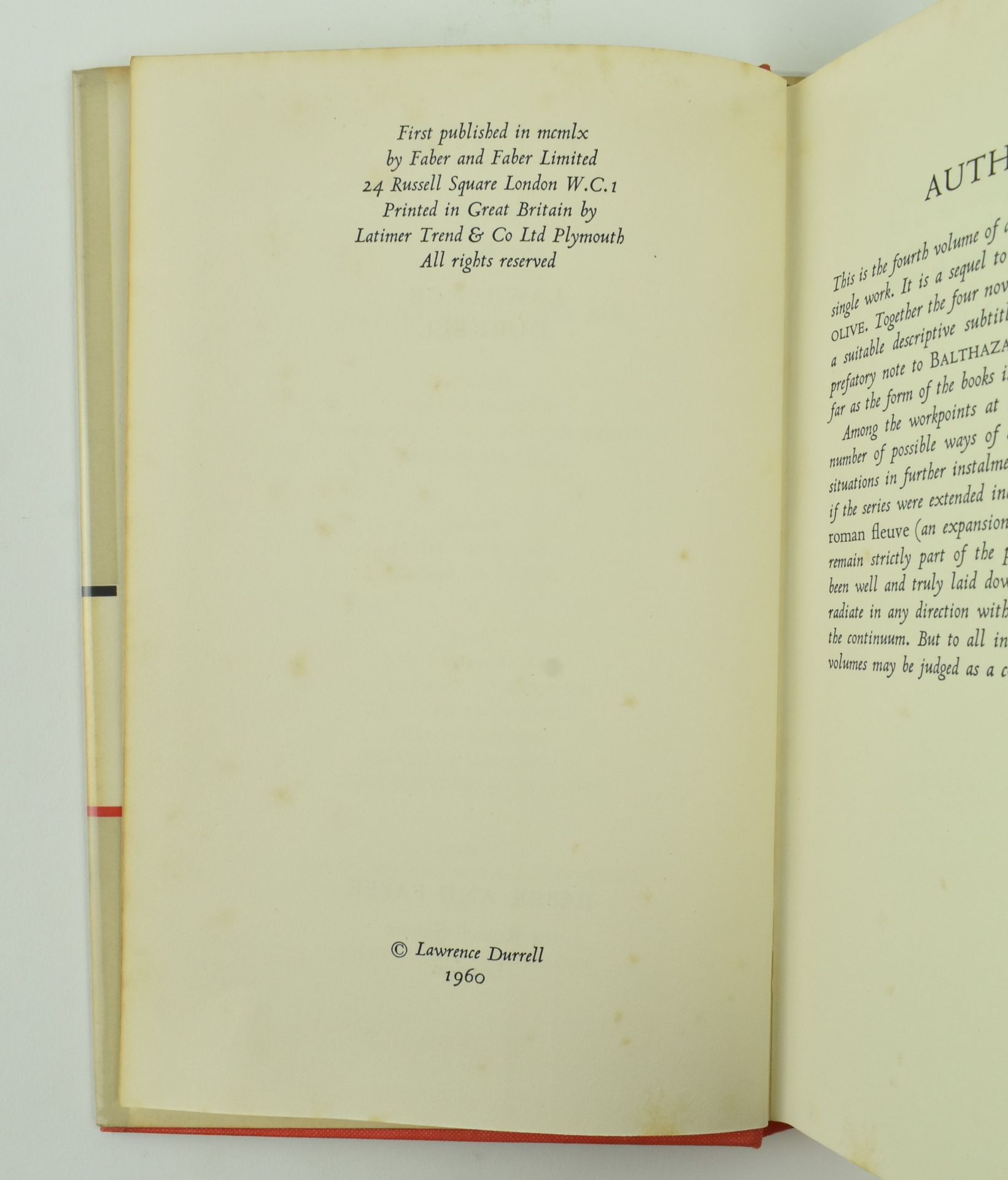 DURRELL, GERALD. SIX MODERN FIRST EDITIONS IN DUST WRAPPERS - Image 4 of 11