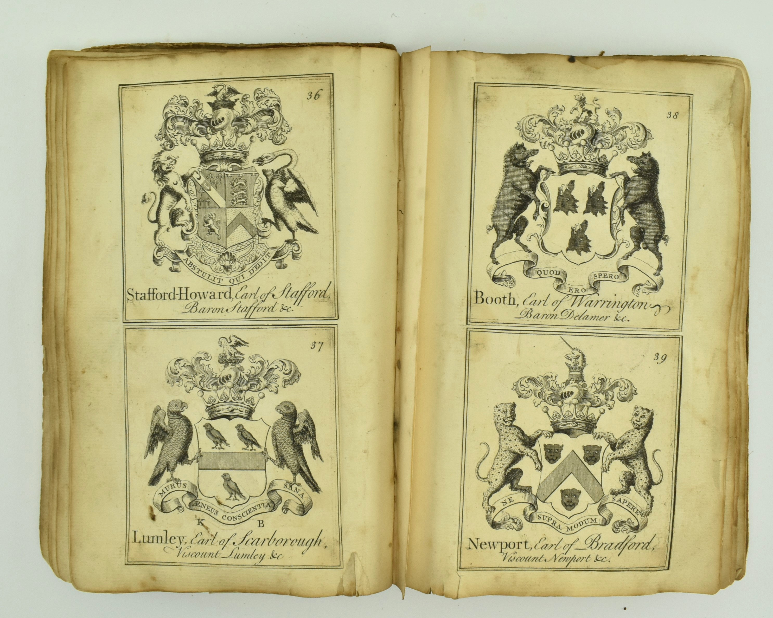 HARDING, SAMUEL. 1741 COATS OF ARMS OF NOBILITY OF ENGLAND - Bild 2 aus 7