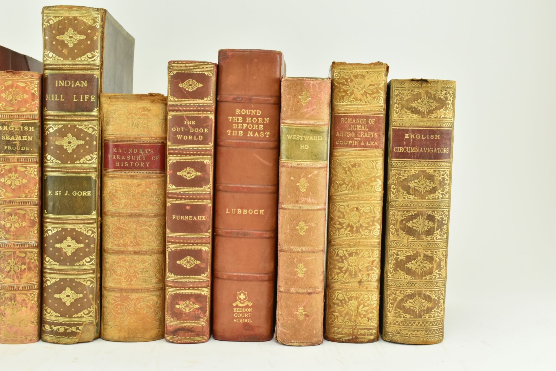 BINDINGS. COLLECTION OF VICTORIAN & LATER LEATHER BINDINGS - Image 3 of 9