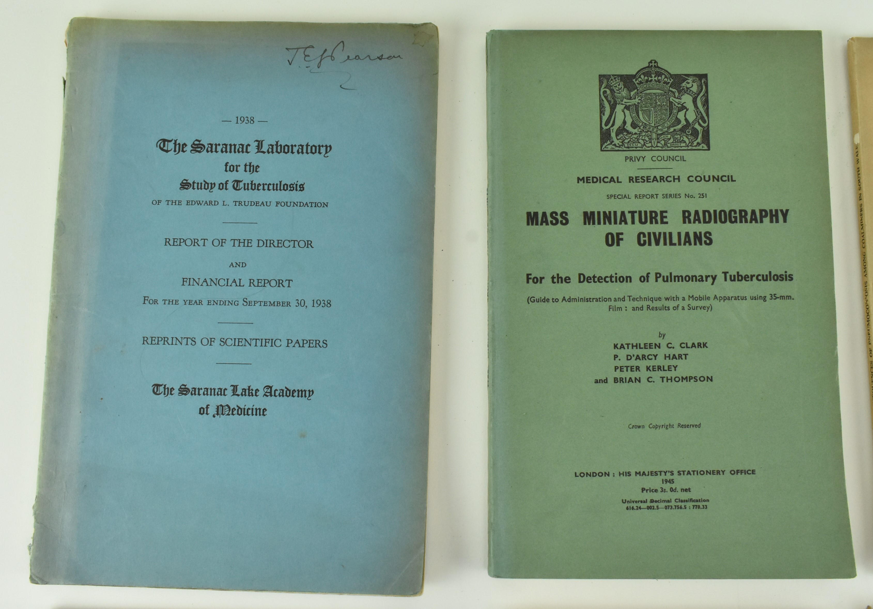 COLLECTION OF 8 INTER & POST WAR MEDICAL RESEARCH REPORTS - Bild 2 aus 14