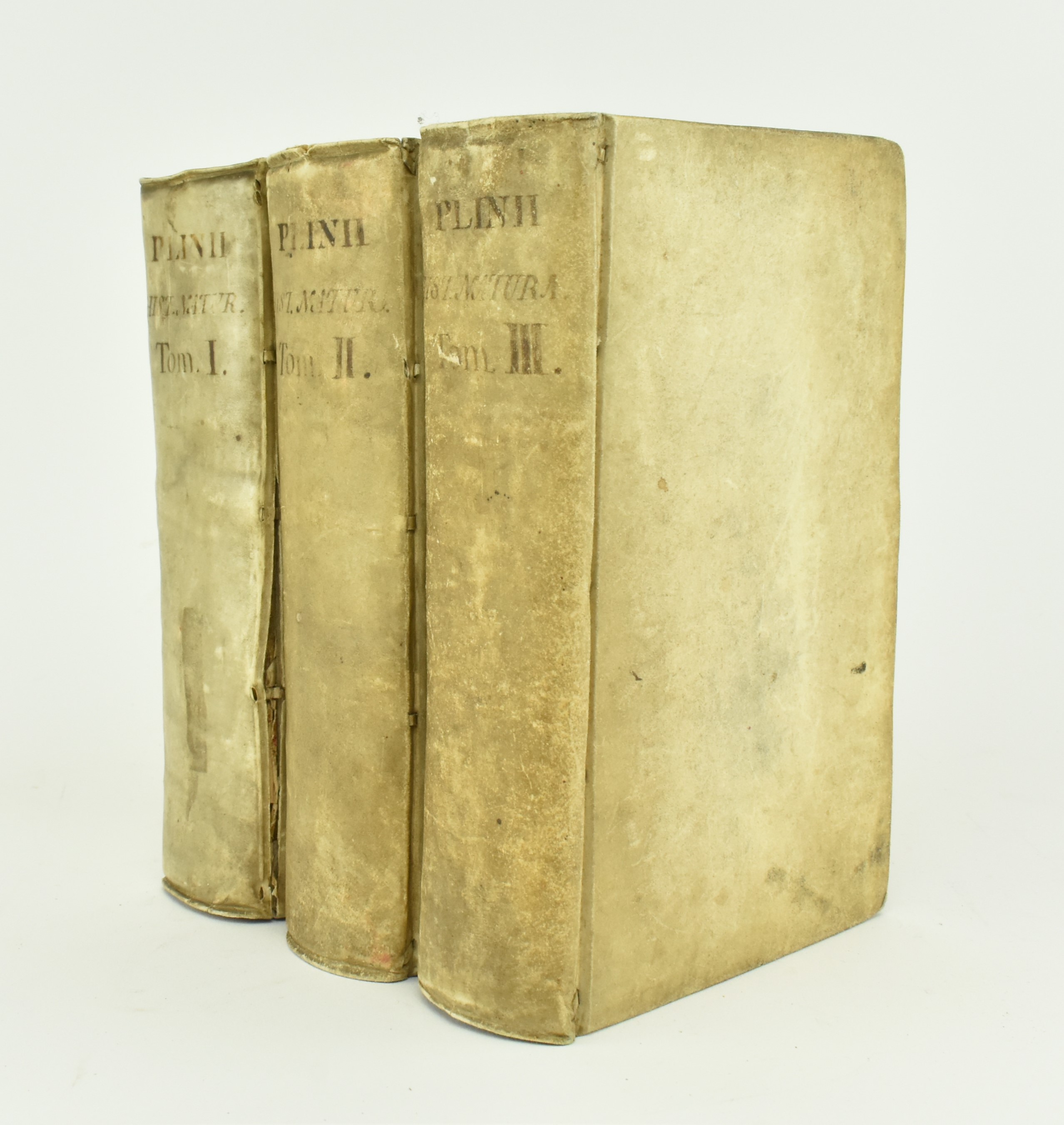 1669 PLINY'S NATURAL HISTORY IN THREE VOLUMES, FULL VELLUM - Image 2 of 8