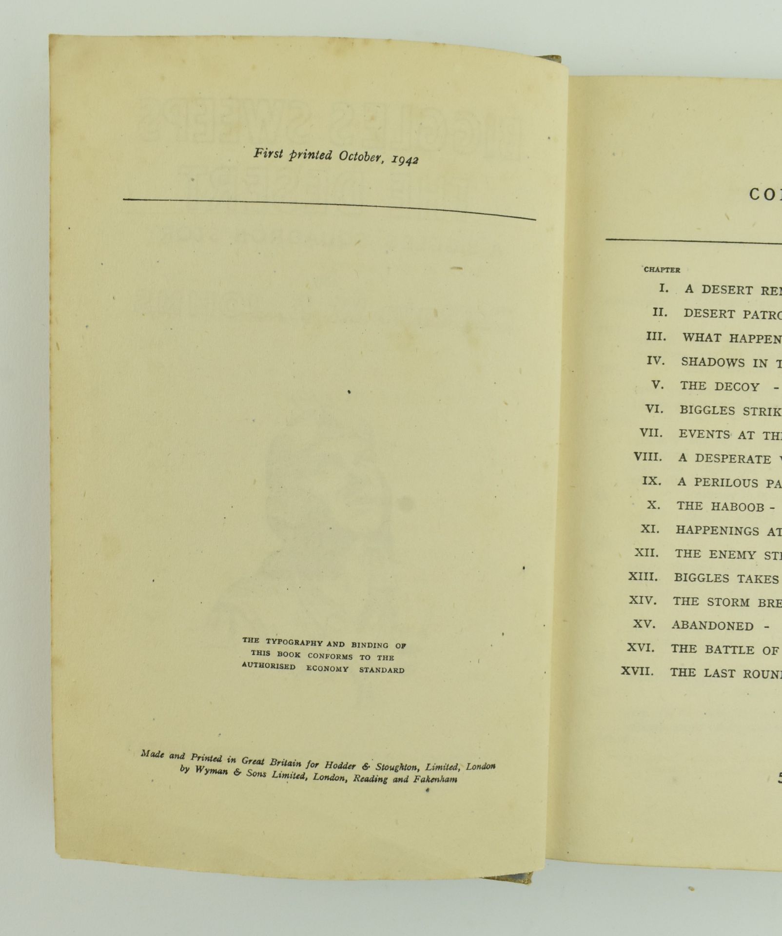 JOHNS, W. E. COLLECTION OF FIVE BIGGLES FIRST & EARLY EDITIONS - Image 12 of 13