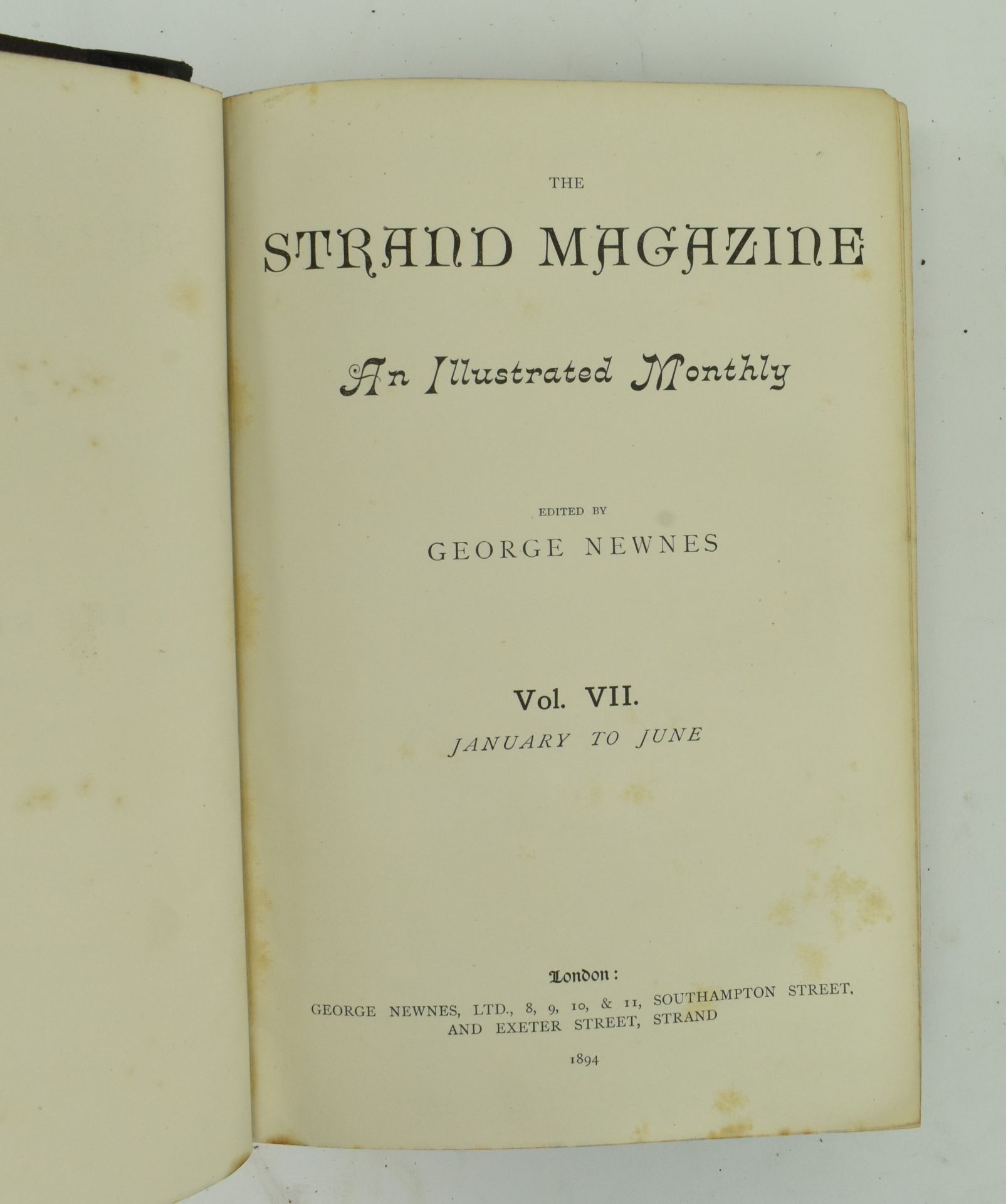 1891-1895 SIX VOLUMES OF THE STRAND MAGAZINE BOUND IN LEATHER - Bild 6 aus 9