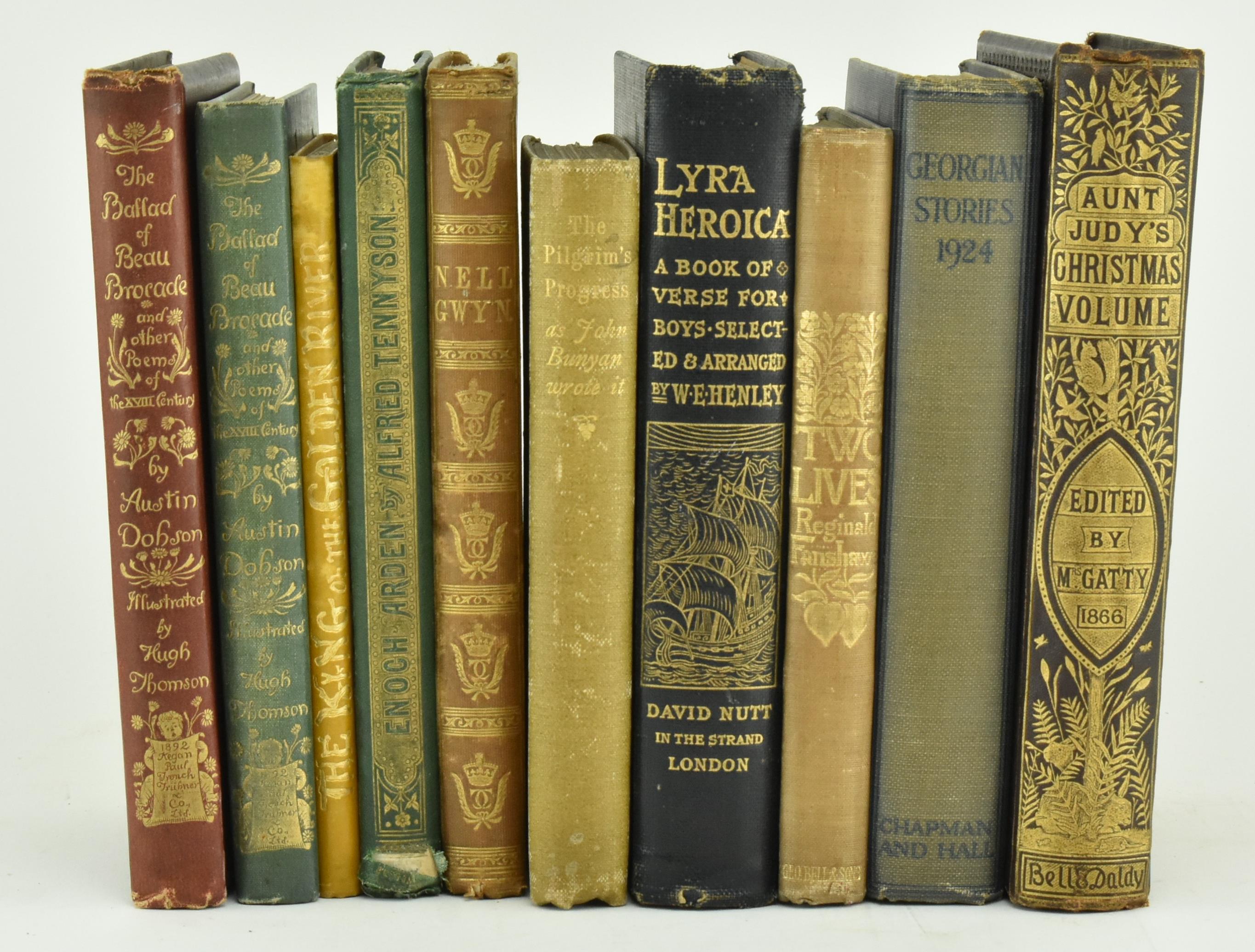 VICTORIAN BINDINGS. COLLECTION OF 10 BOOKS, MAJ. ILLUSTRATED