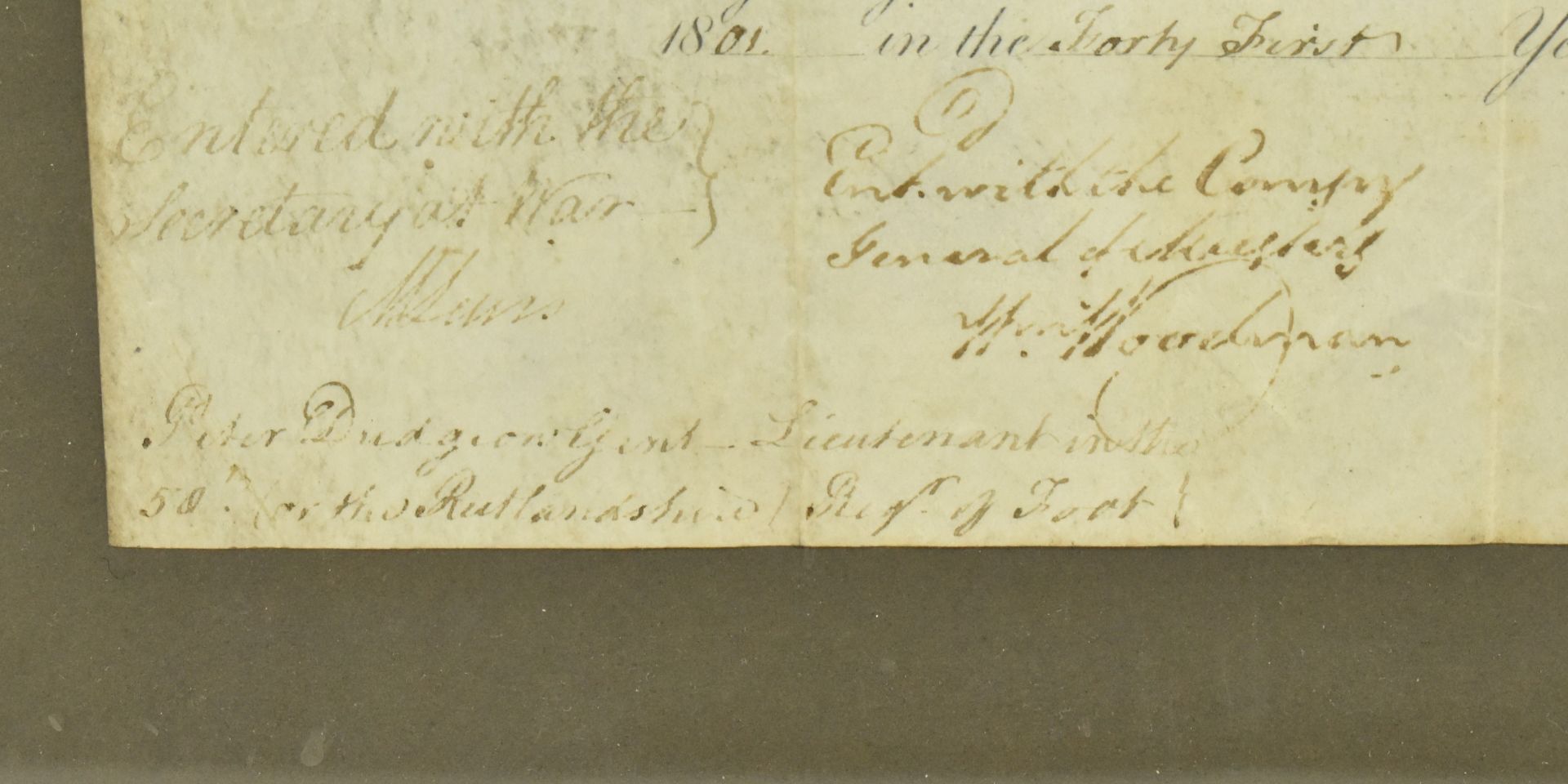 GEORGE III (1738-1820). SIGNED ARMY PURCHASE COMMISSION DEED - Image 5 of 7