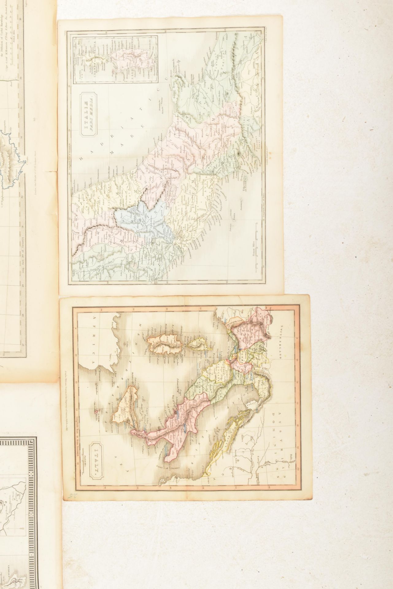 COLLECTION OF 19TH CENTURY EUROPEAN MAPS, SOME COLOURED - Bild 2 aus 6