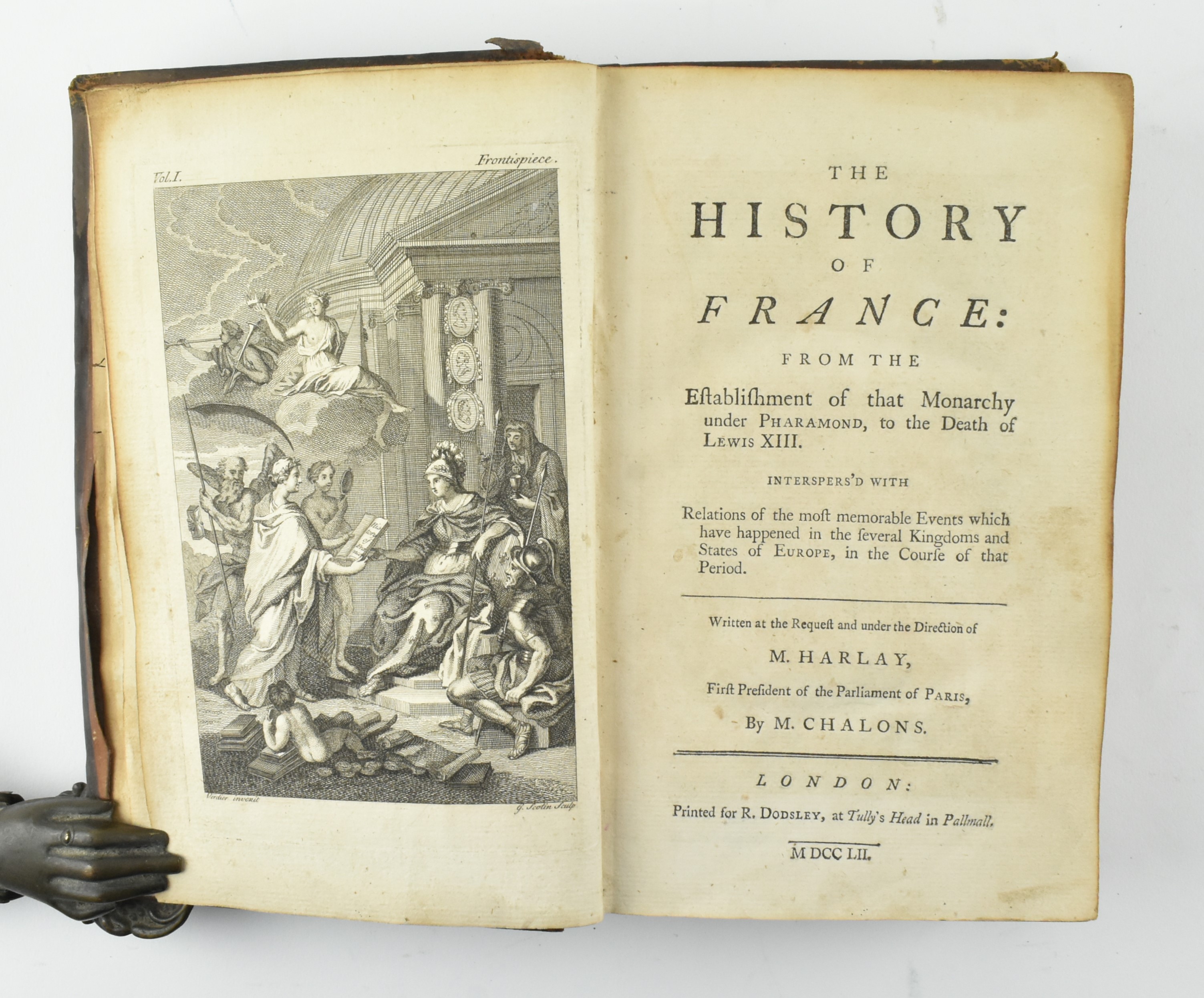 1752 HISTORY OF FRANCE, VOLTAIRE & CHALONS, 4 VOLUMES - Image 3 of 7