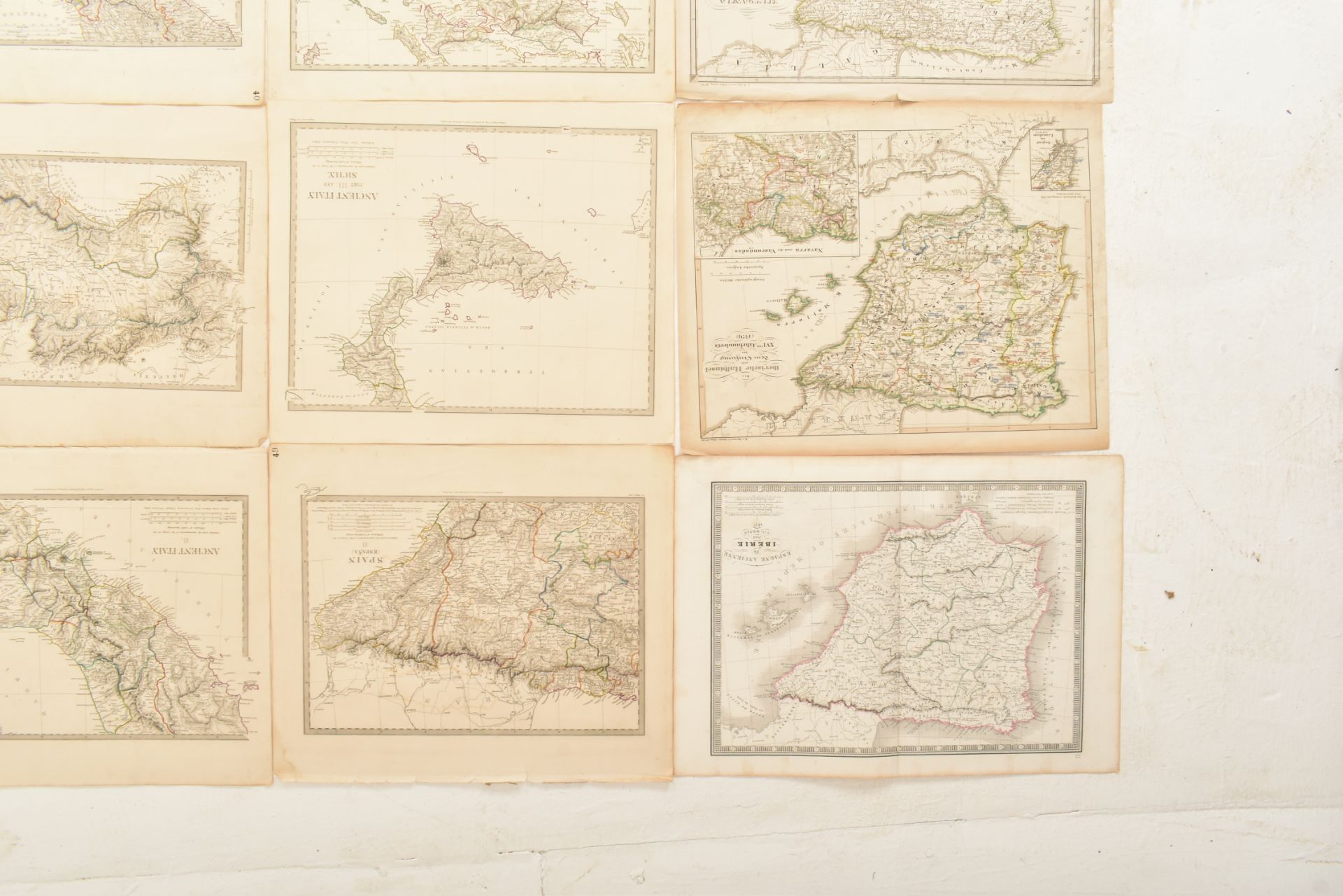 COLLECTION OF 19TH CENTURY EUROPEAN MAPS, SOME COLOURED - Bild 6 aus 6
