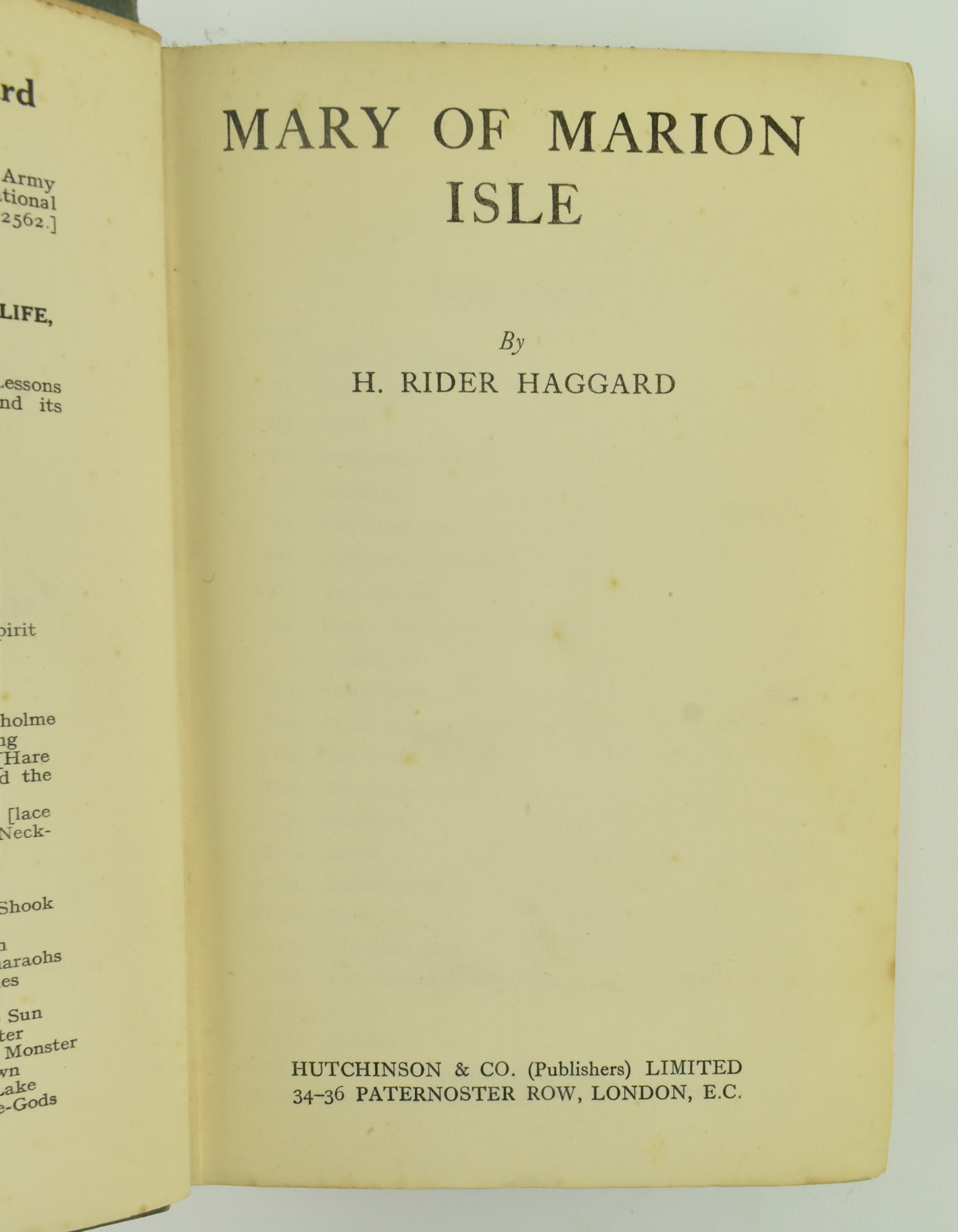 RIDER HAGGARD, H. COLLECTION OF FIRST EDS & LATER IMPRESSIONS - Bild 9 aus 13