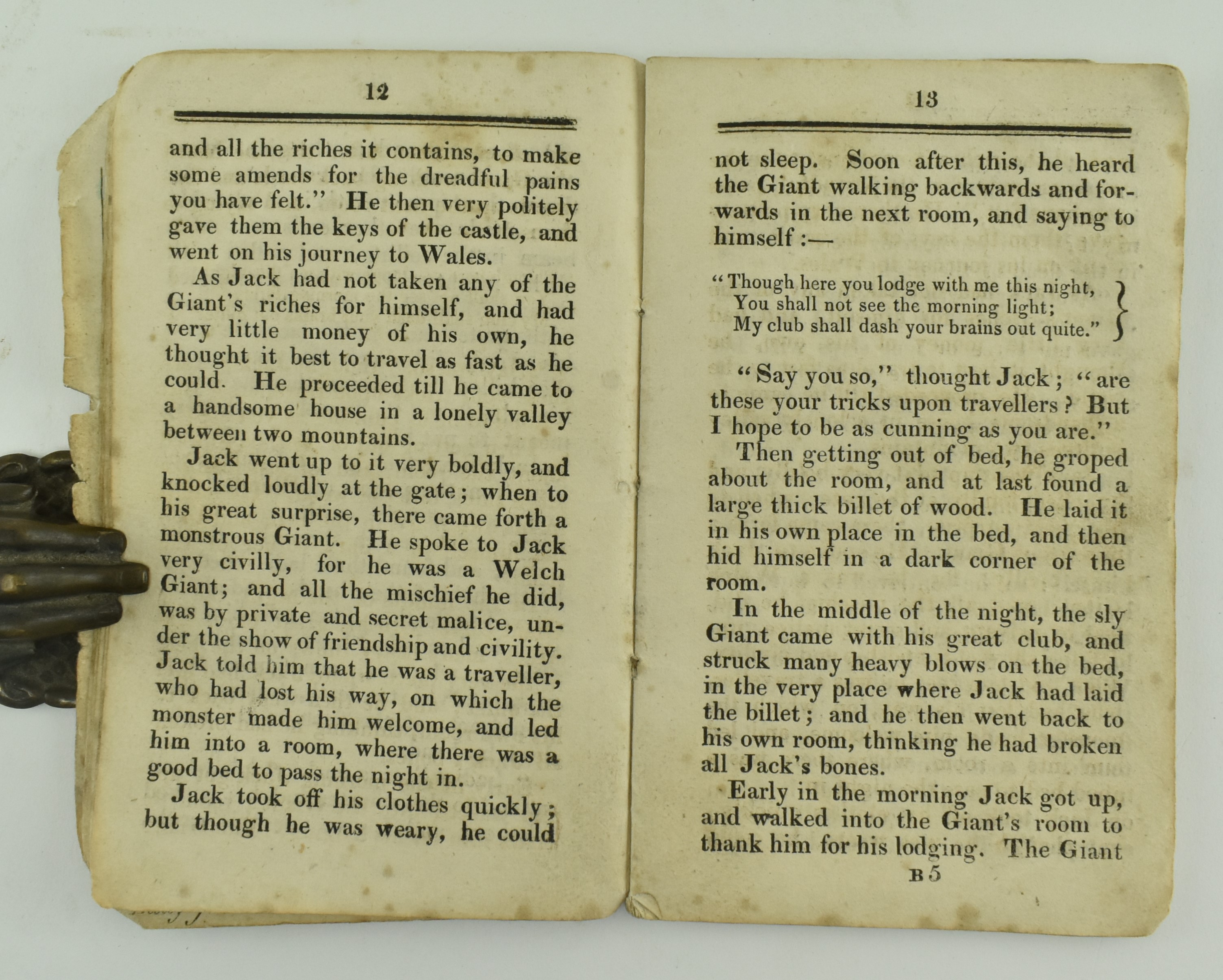 CHAPBOOK. CIRCA 1820 THE HISTORY OF JACK THE GIANT KILLER - Image 5 of 8