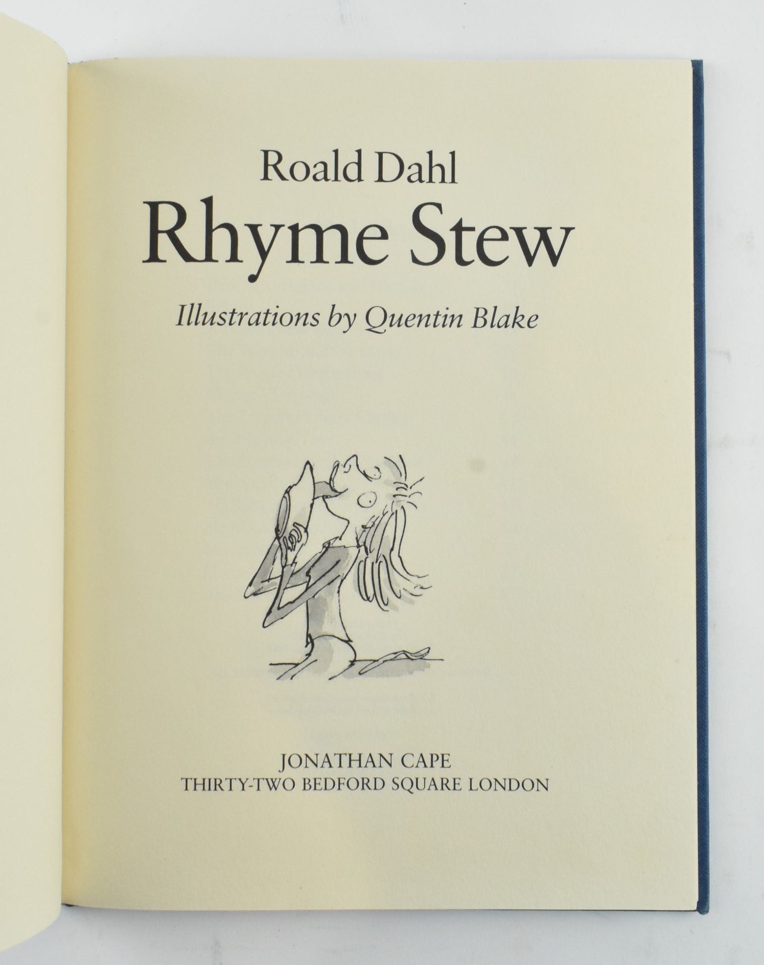 DAHL, ROALD. SIGNED FIRST EDITION OF RHYME STEW IN DUSTWRAPPER - Image 5 of 9
