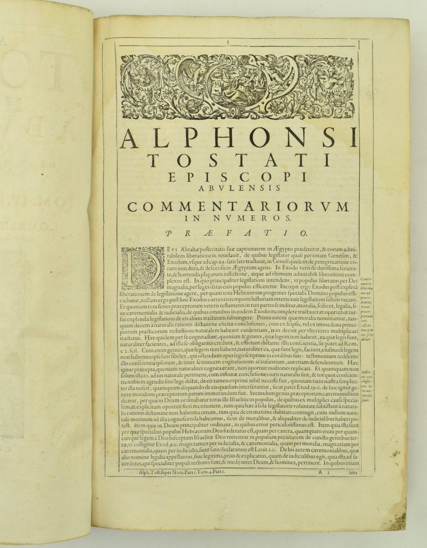 TOSTADO, ALONSO. 1613 HISPANI ABULENSIS EPISCOPI VOL. IV & X ONLY - Image 4 of 10