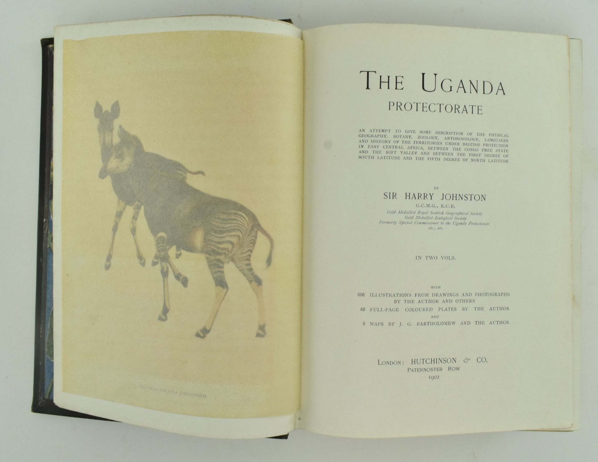 JOHNSTON, SIR HARRY. 1902 THE UGANDA PROTECTORATE IN 2 VOLS - Image 3 of 8