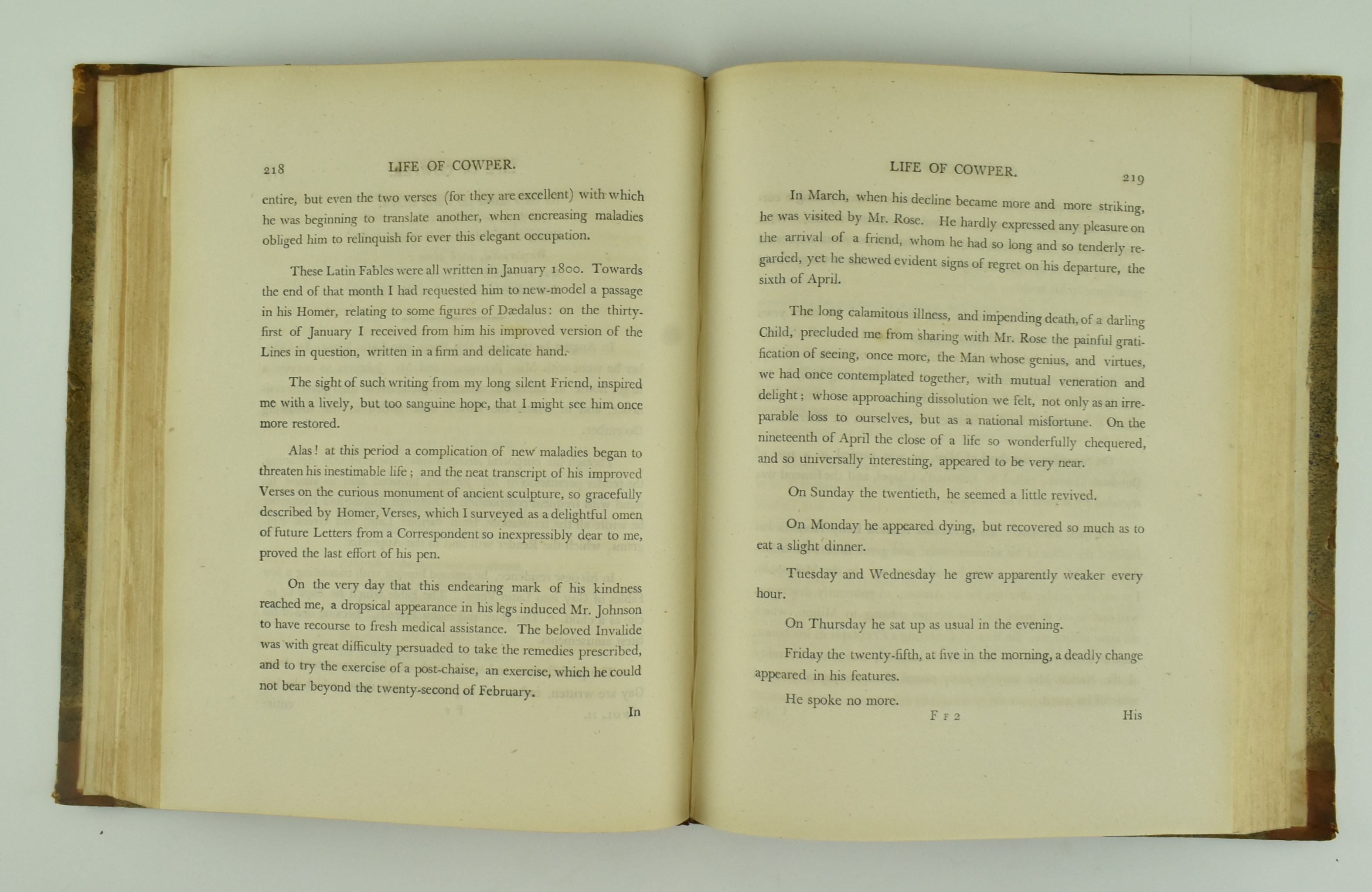HAYLEY, WILLIAM. 1803 LIFE OF COWPER IN THREE VOLUMES - Bild 6 aus 8