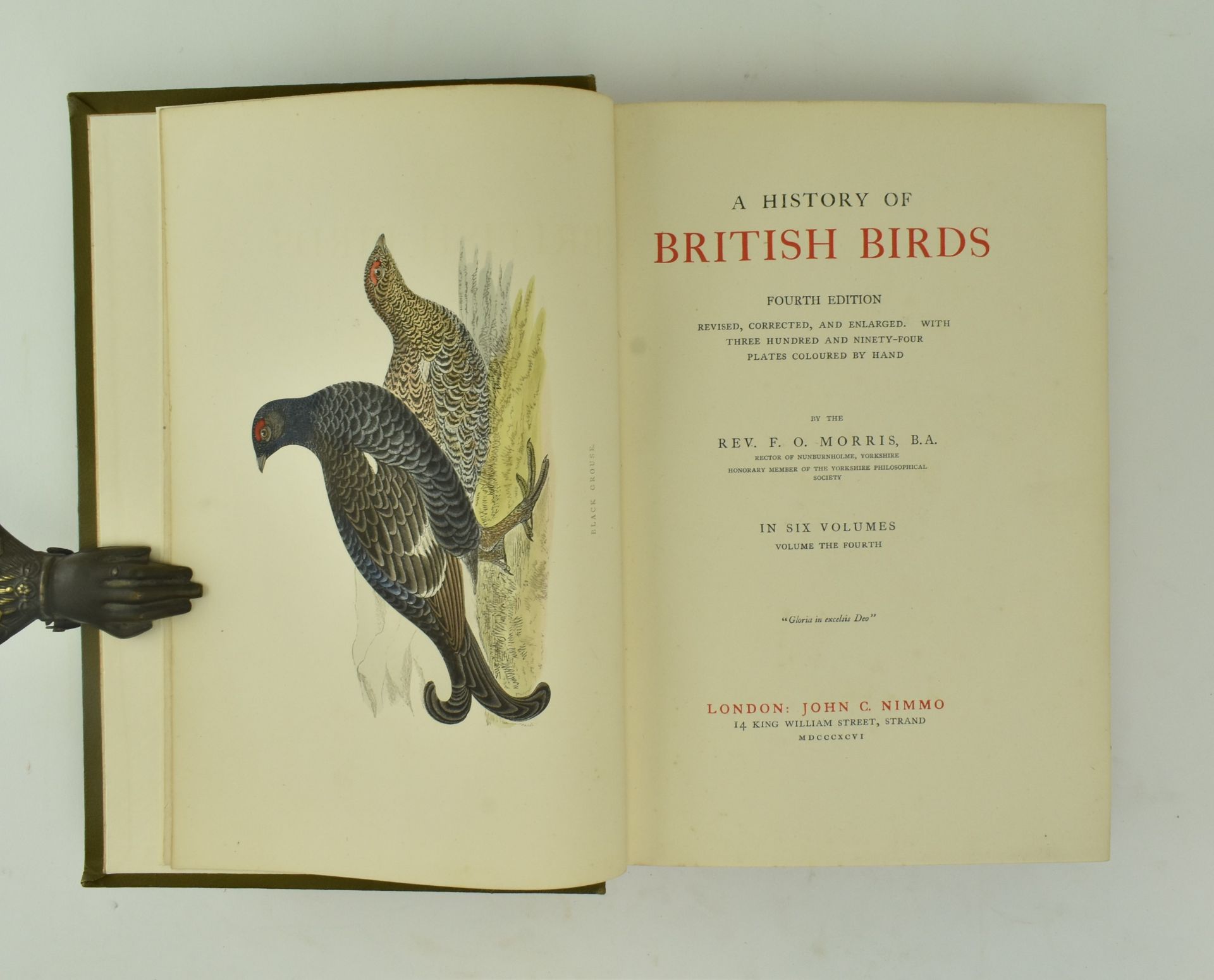 MORRIS, F. O. A HISTORY OF BRITISH BIRDS, 4TH ED IN SIX VOLUMES - Image 5 of 8