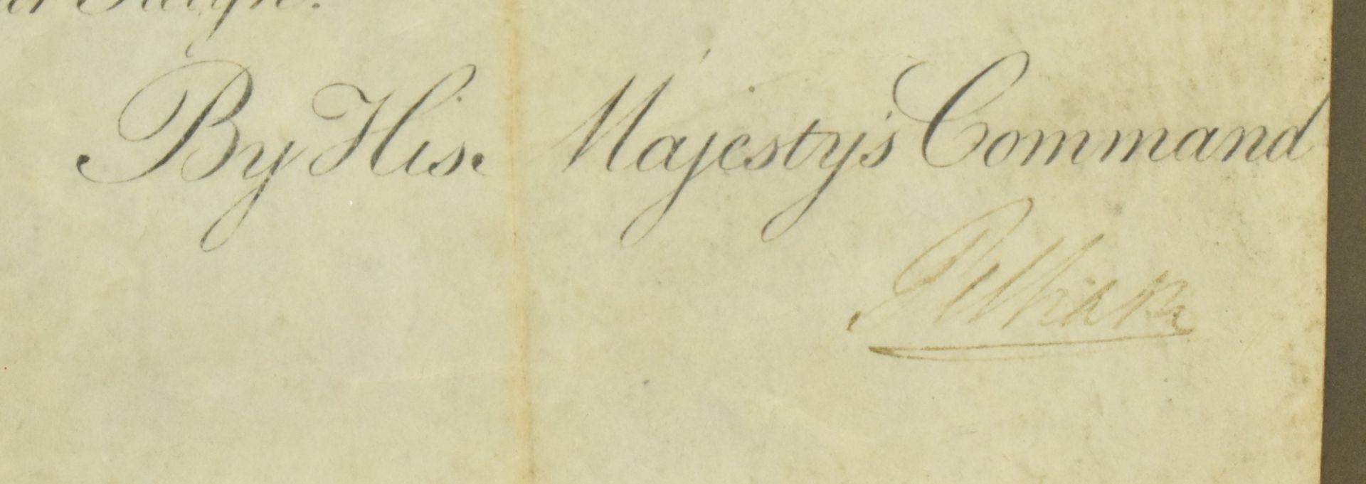 GEORGE III (1738-1820). SIGNED ARMY PURCHASE COMMISSION DEED - Image 6 of 7