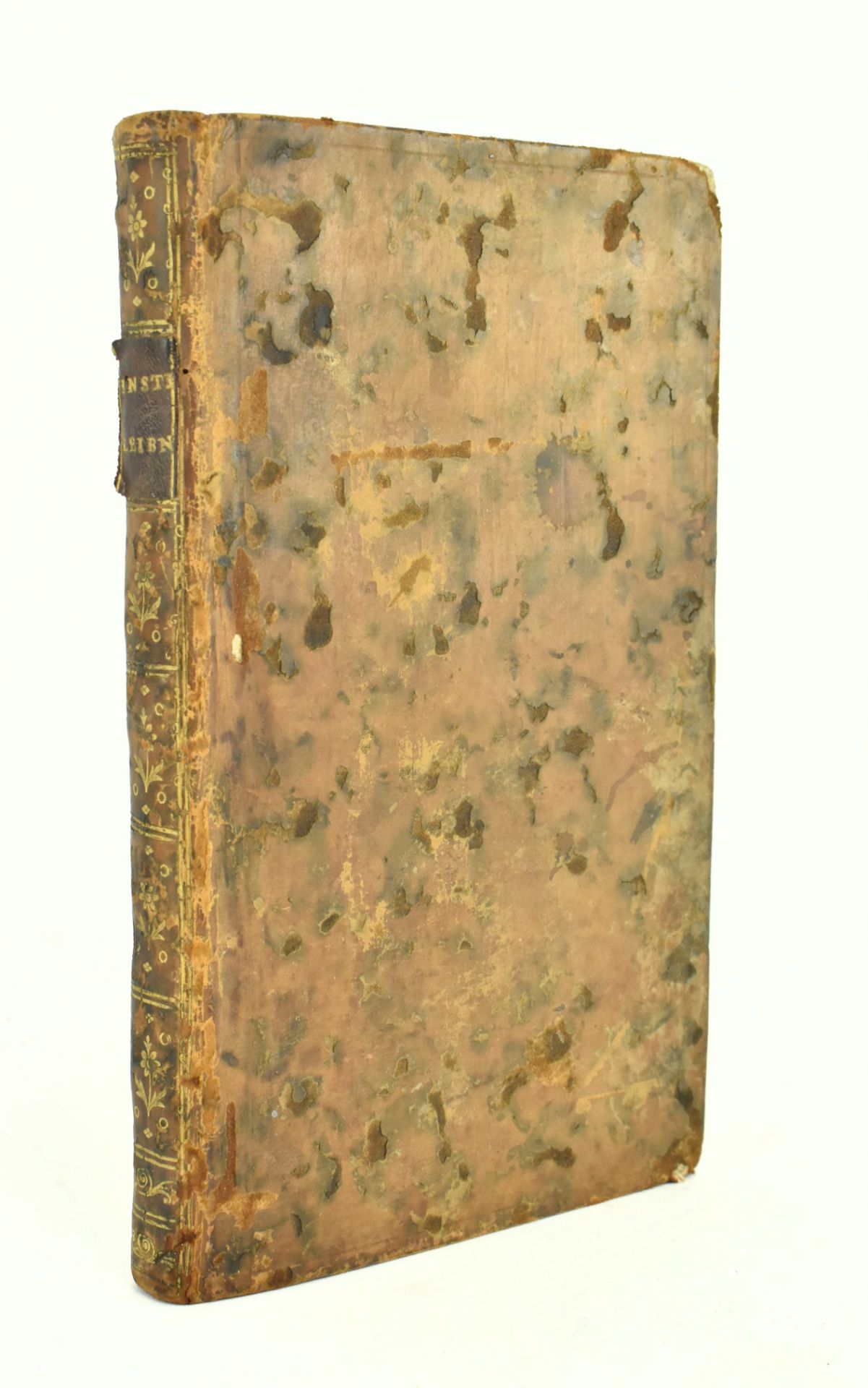 LEIBNIZ'S MONADOLOGY. 1767 FRENCH EDITION IN CONTEMP. CALF