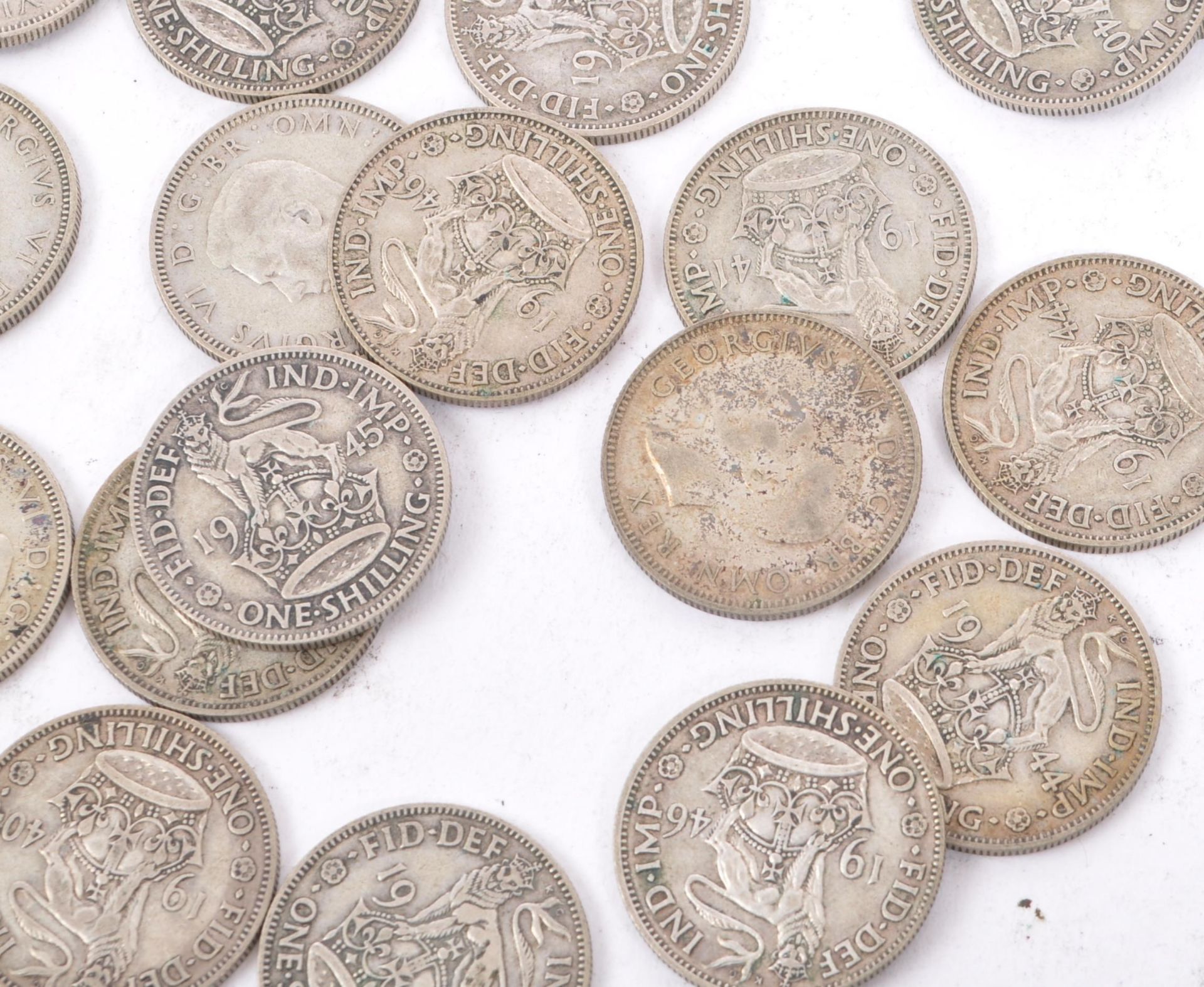 COLLECTION 20TH CENTURY BRITISH SHILLING COINS - Image 2 of 6