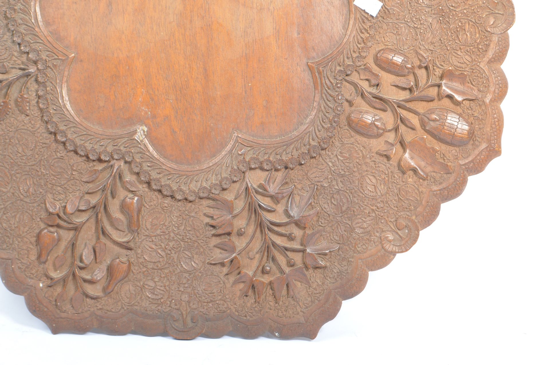 VINTAGE 20TH CENTURY BURMESE CARVED TABLE TOP - Image 3 of 6