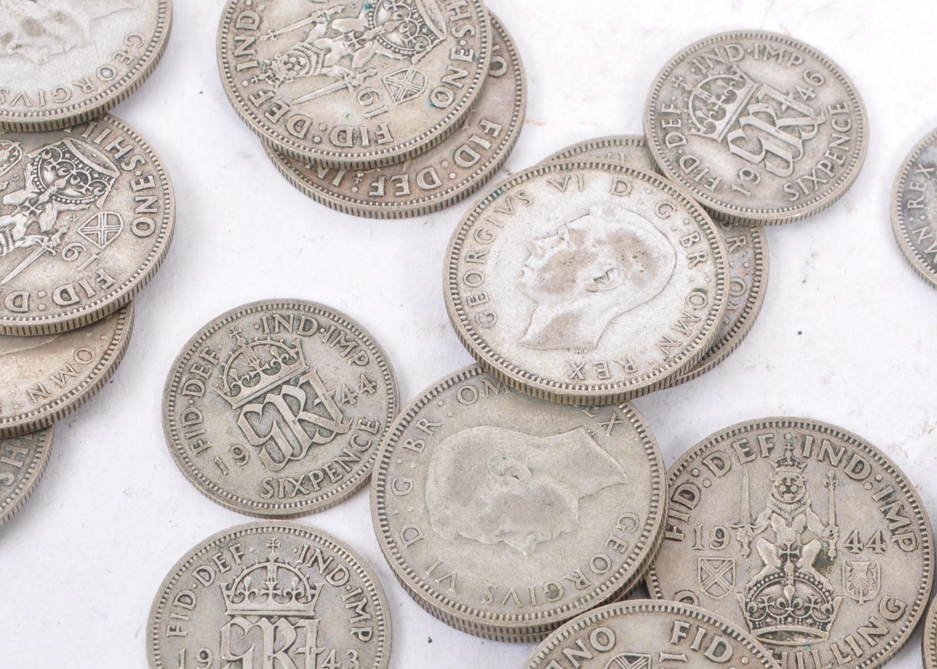 COLLECTION PRE 1946 BRITISH SIXPENCE & SHILLING COINS - Image 5 of 8