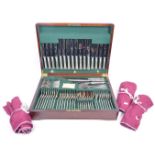 FRANK COBB & CO. - SIXTY THREE PIECE EPNS CUTLERY CANTEEN