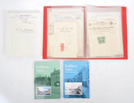 COLLECTION OF GLOUCESTERSHIRE EPHEMERA - BILLHEADS & STAMPS