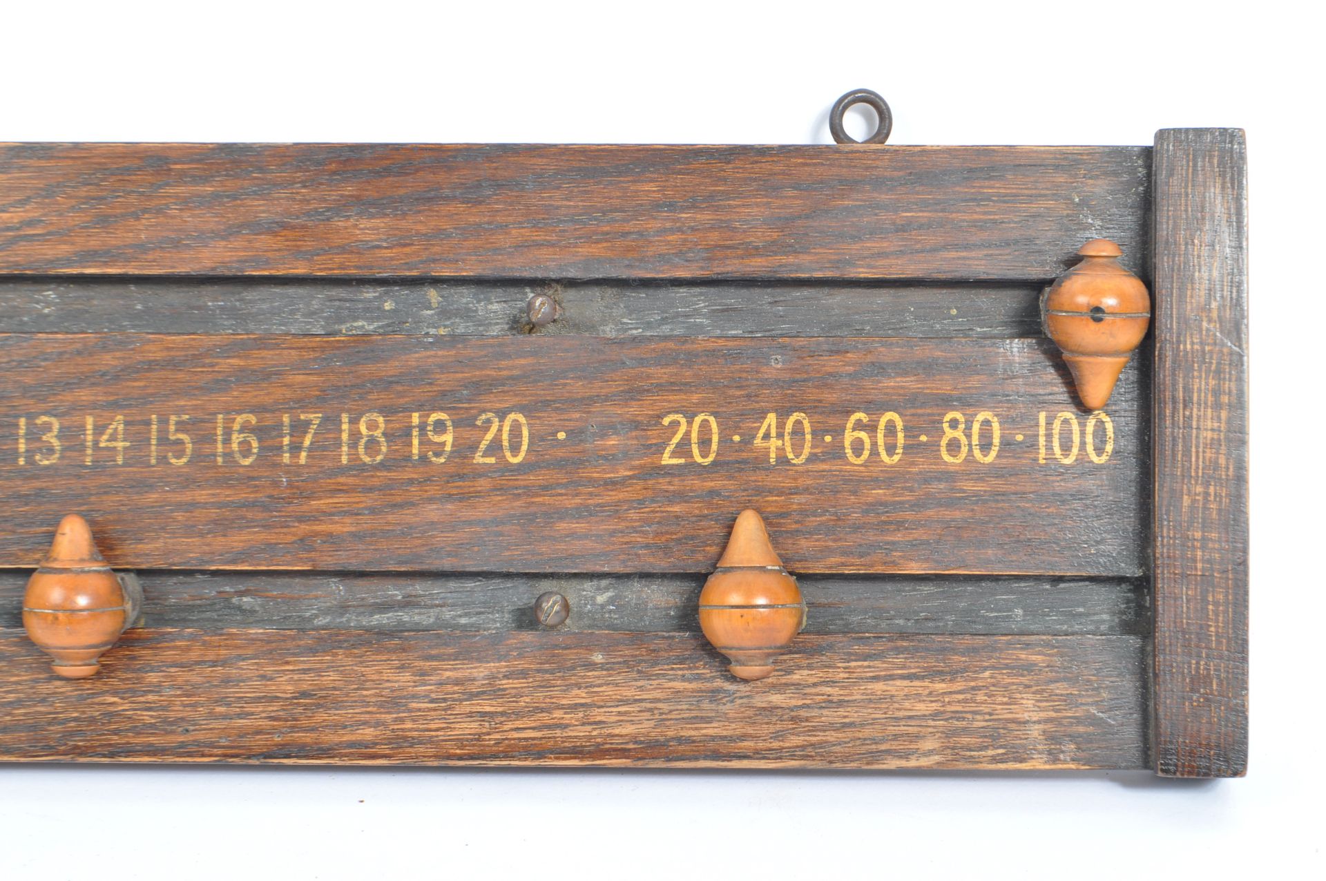 ANTIQUE WALL MOUNTED BILLIARDS SNOOKER SCORE BOARD - Image 3 of 5