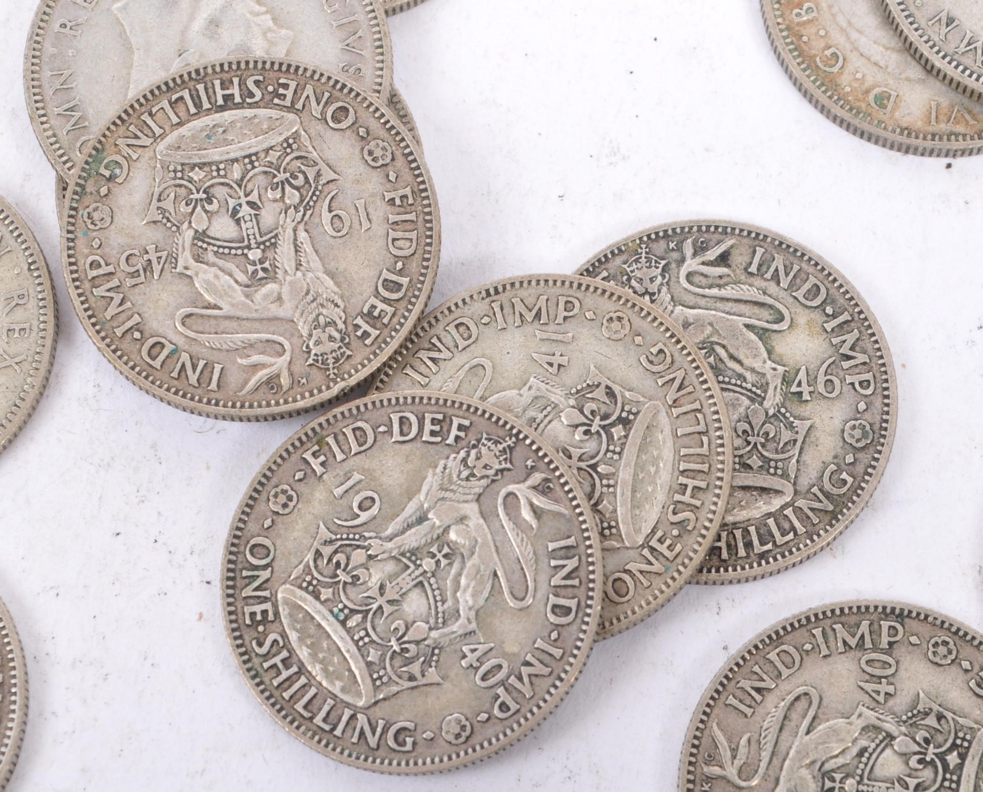 COLLECTION 20TH CENTURY BRITISH SHILLING COINS - Bild 6 aus 6