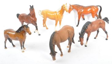 BESWICK - COLLECTION OF PORCELAIN CHINA DISPLAY HORSES