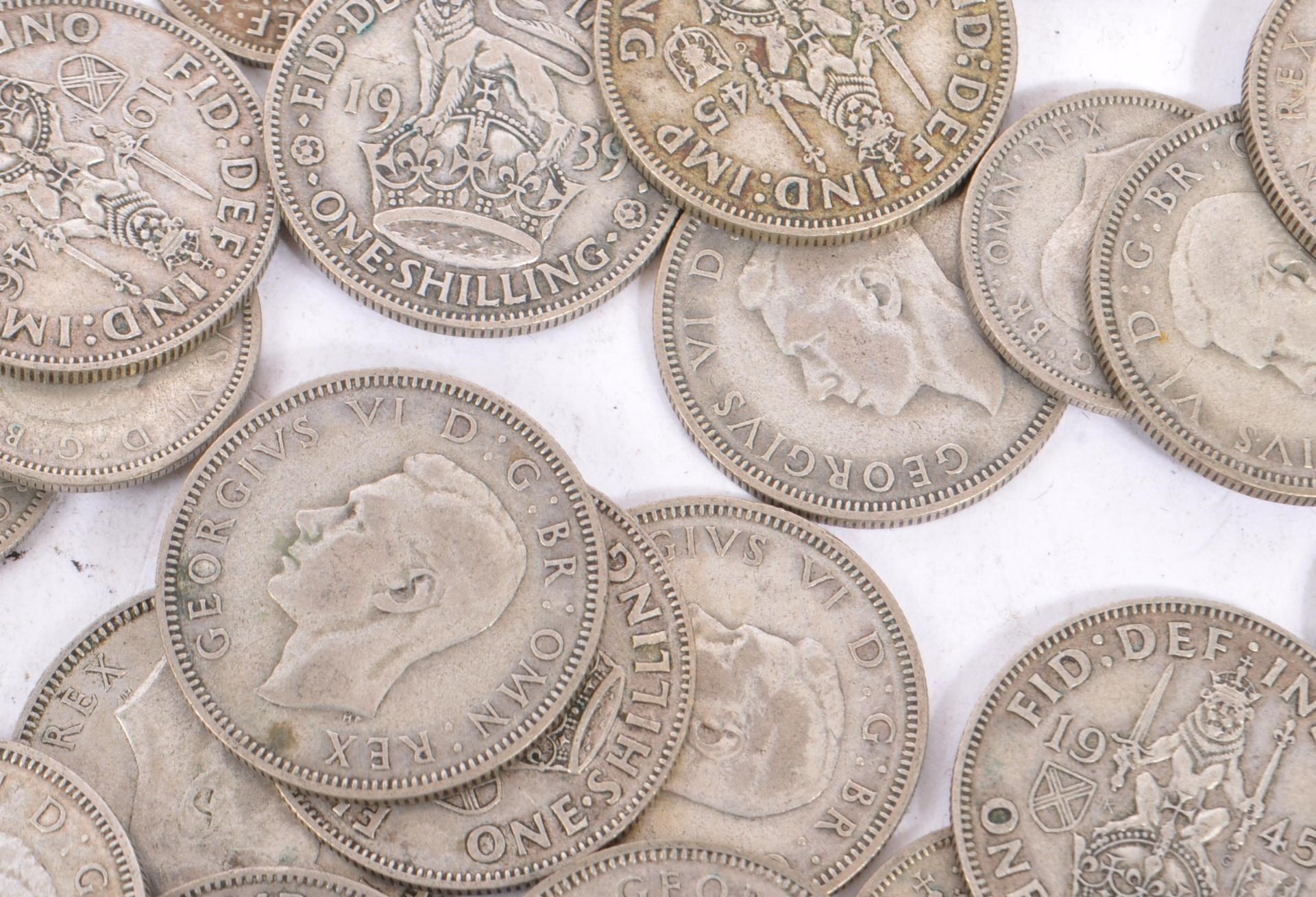 COLLECTION PRE 1946 BRITISH SIXPENCE & SHILLING COINS - Image 7 of 8