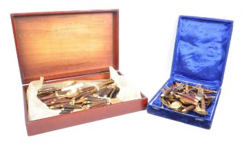 MID 20TH CENTURY SIXTY PIECE DANISH STYLE BOXED SERVING CUTLERY