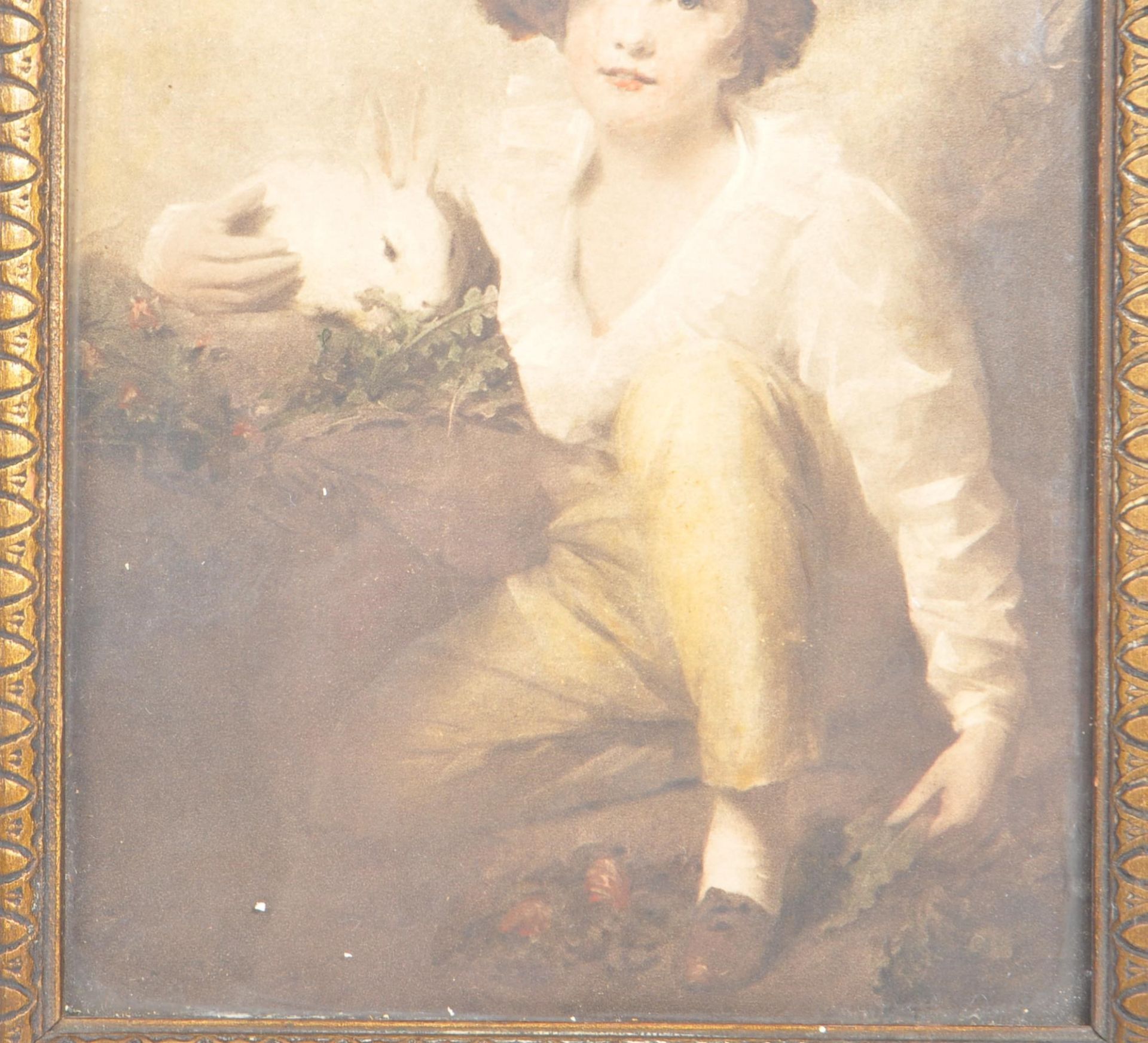AFTER HENRY RAEBURN (1756-1823) - BOY WITH RABBIT ENGRAVING - Image 3 of 5