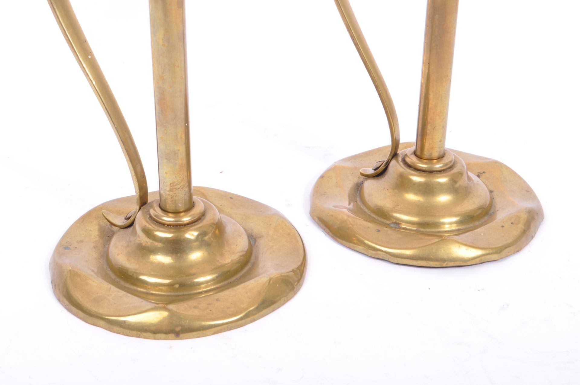 EARLY 20TH CENTURY ARTS & CRAFTS / ART NOUVEAU CANDLESTICKS - Image 6 of 7