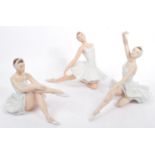 ROYAL DUX BOHEMIA - COLLECTION OF THREE PORCELAIN BALLERINAS