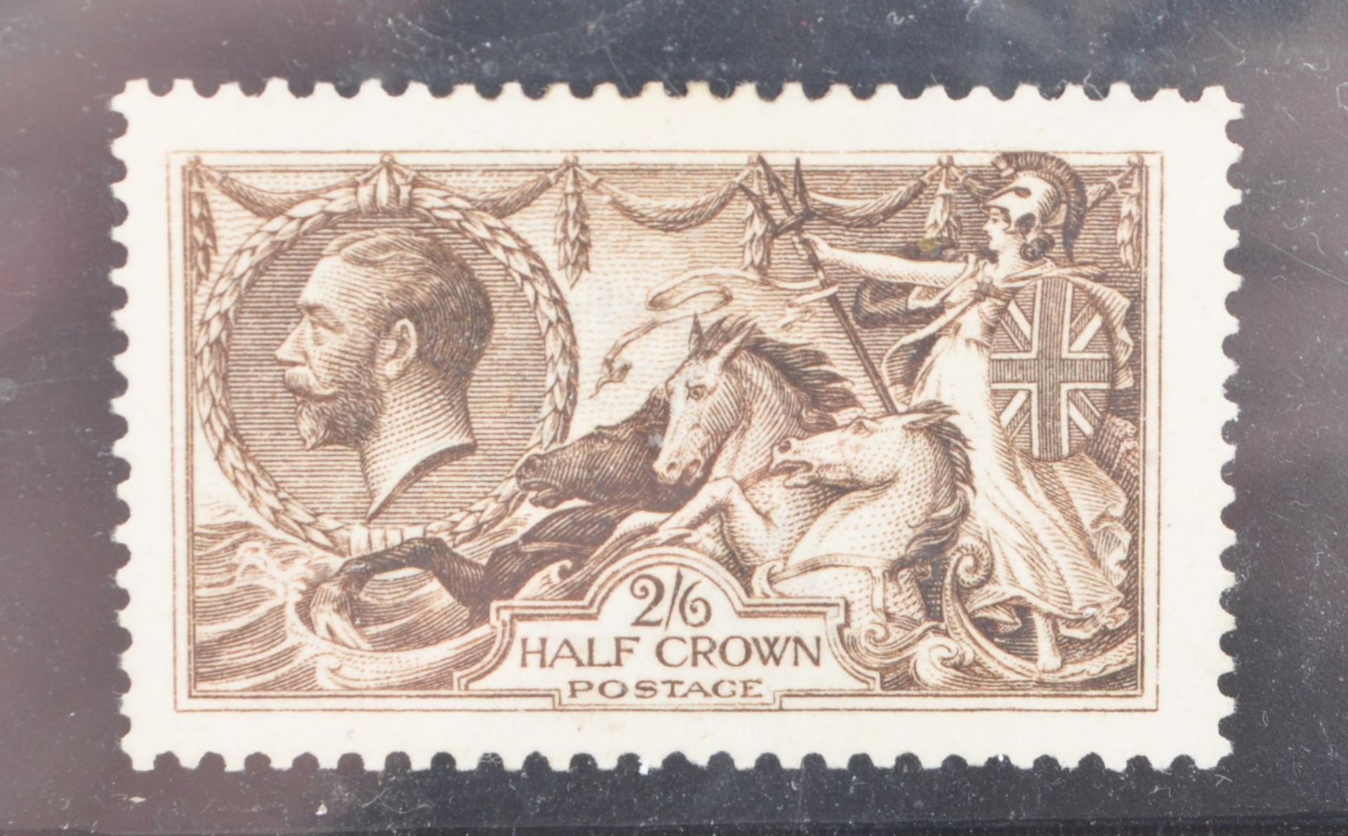 KING GEORGE V BRITISH POSTAGE STAMP SEAHORSE