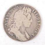 WILLIAM III 1697 SILVER HALF CROWN COIN