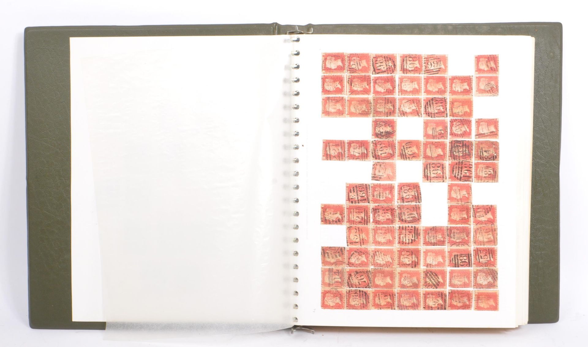 COLLECTION 19TH CENTURY VICTORIAN STAMPS - 120 PENNY REDS
