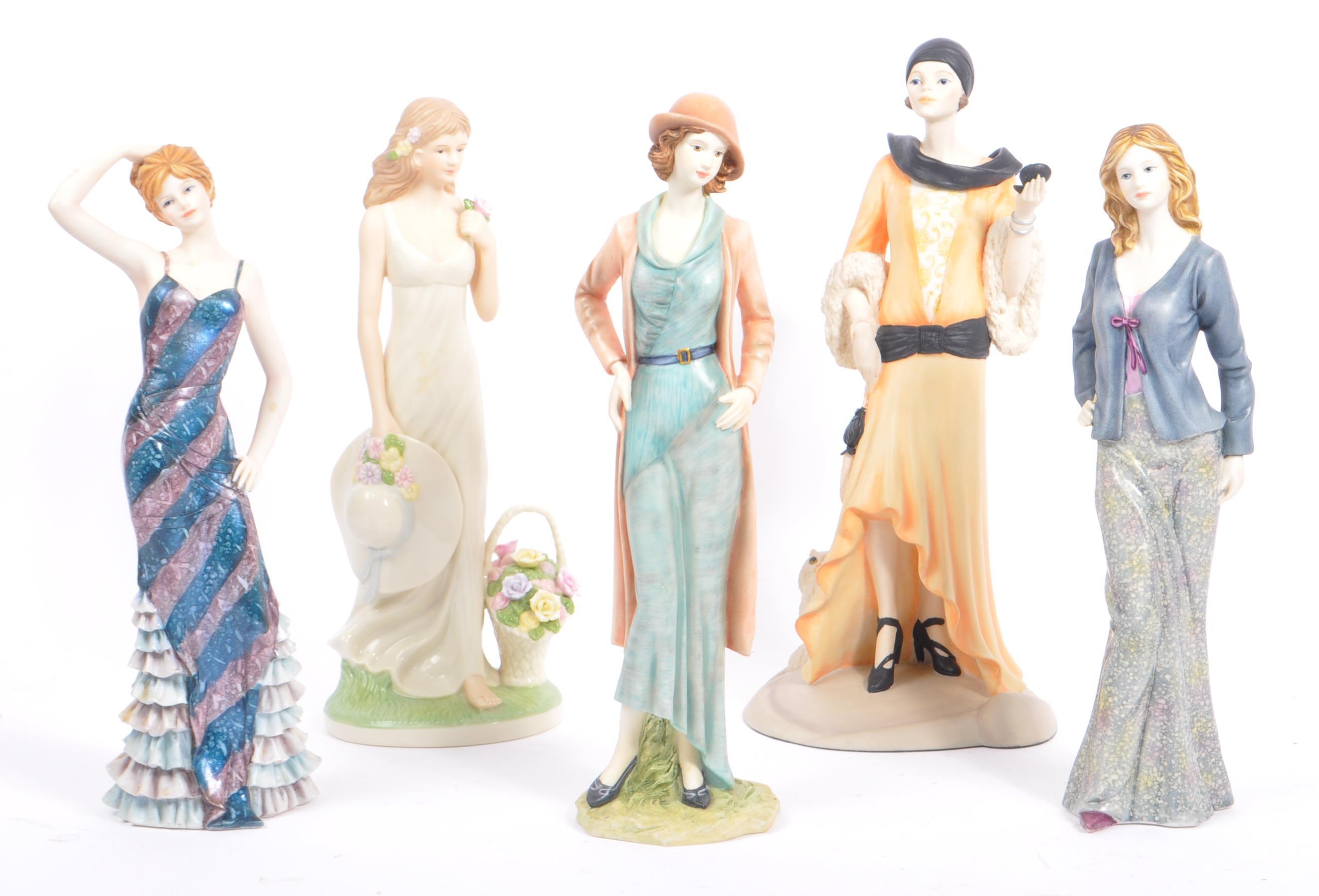 THE REGAL COLLECTION - FOUR FEMALE GLAMOUR FIGURINES