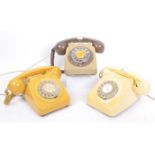 COLLECTION OF THREE MID CENTURY ROTARY DIAL TELEPHONES