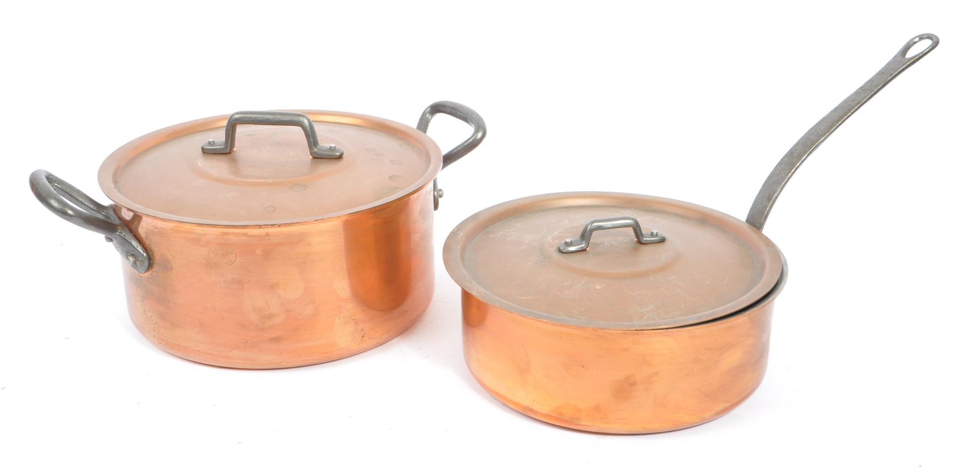 COLLECTION OF 20TH CENTURY COPPER ZINC COOKWARE - Image 4 of 7