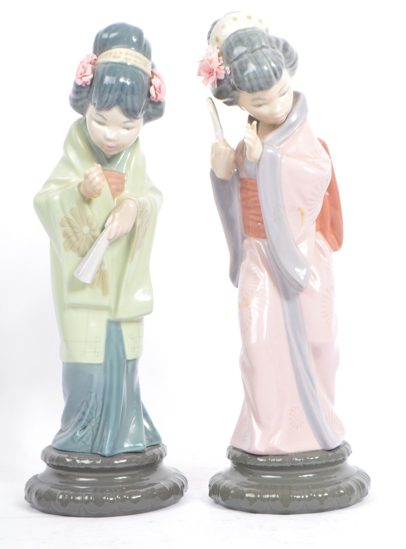 LLADRO - COLLECTION OF FOUR VINTAGE PORCELAIN GEISHA GIRL - Image 2 of 10