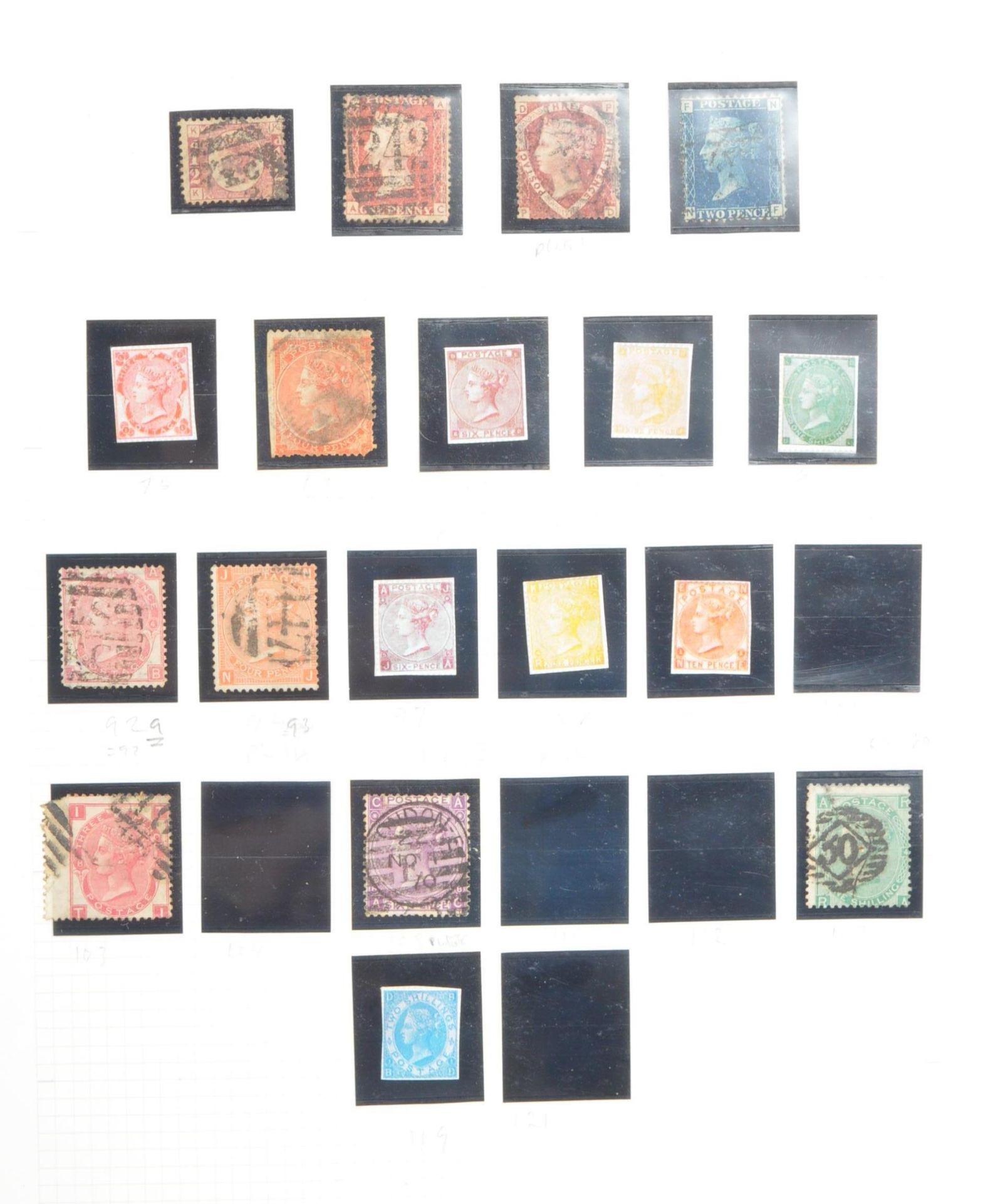 COLLECTION 19TH CENTURY VICTORIAN STAMPS - 120 PENNY REDS - Image 5 of 9